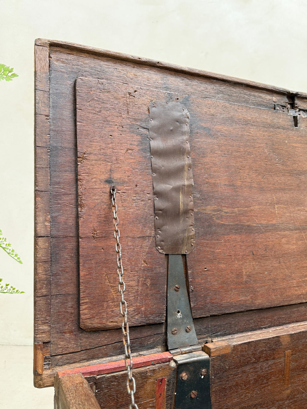 Antique solid teak blanket box storage trunk | Bray