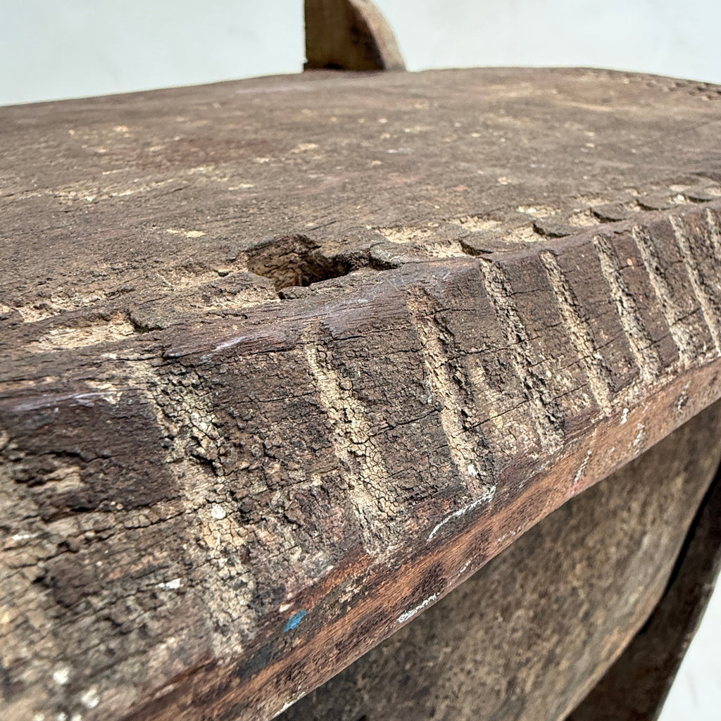 Antique wooden coffer storage box | Sandoor