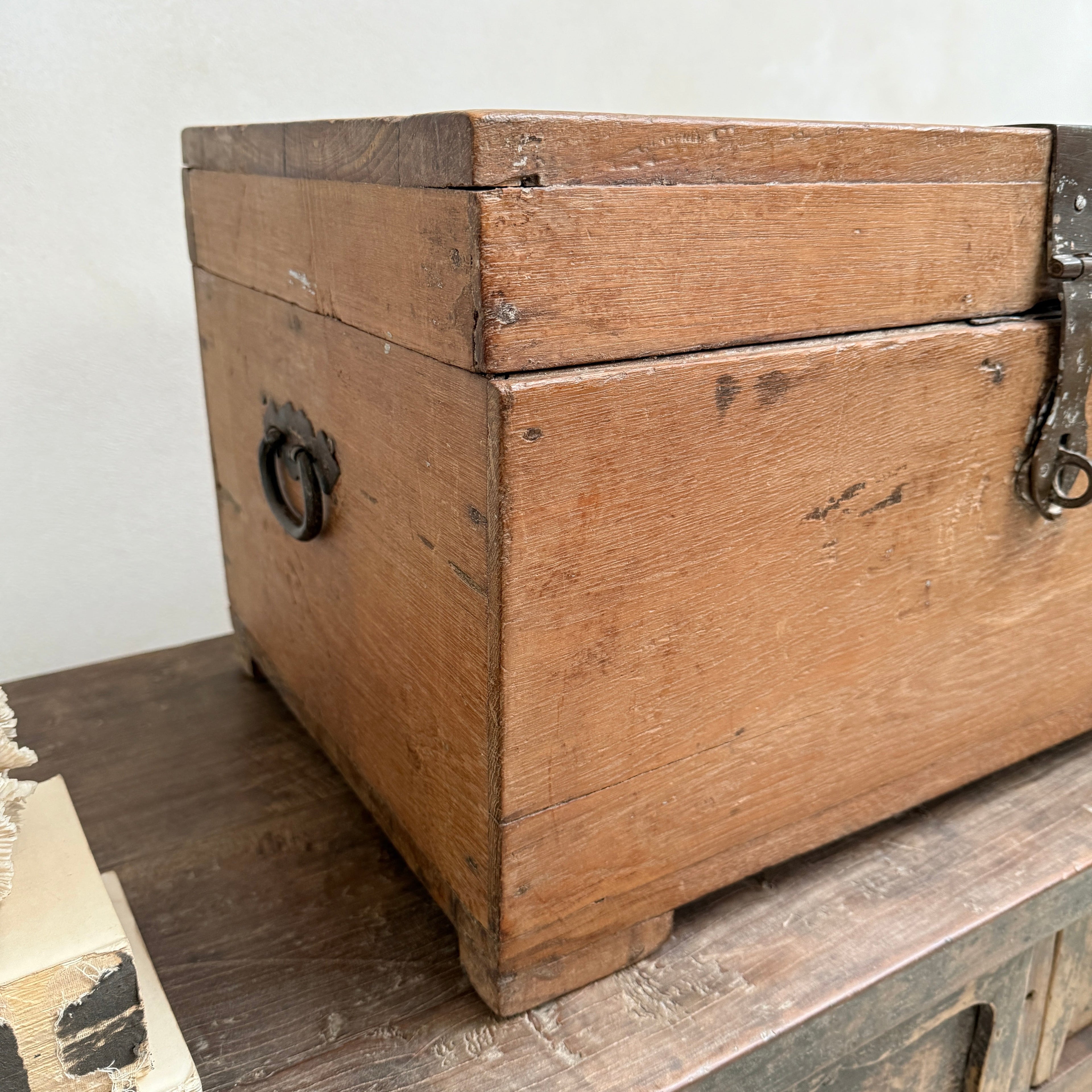 Antique watchmaker's storage chest