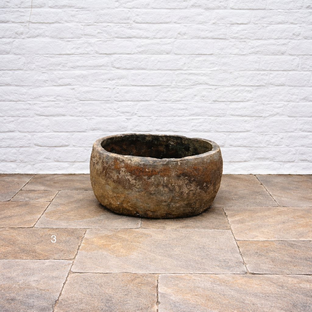 Antique Round Stone Trough