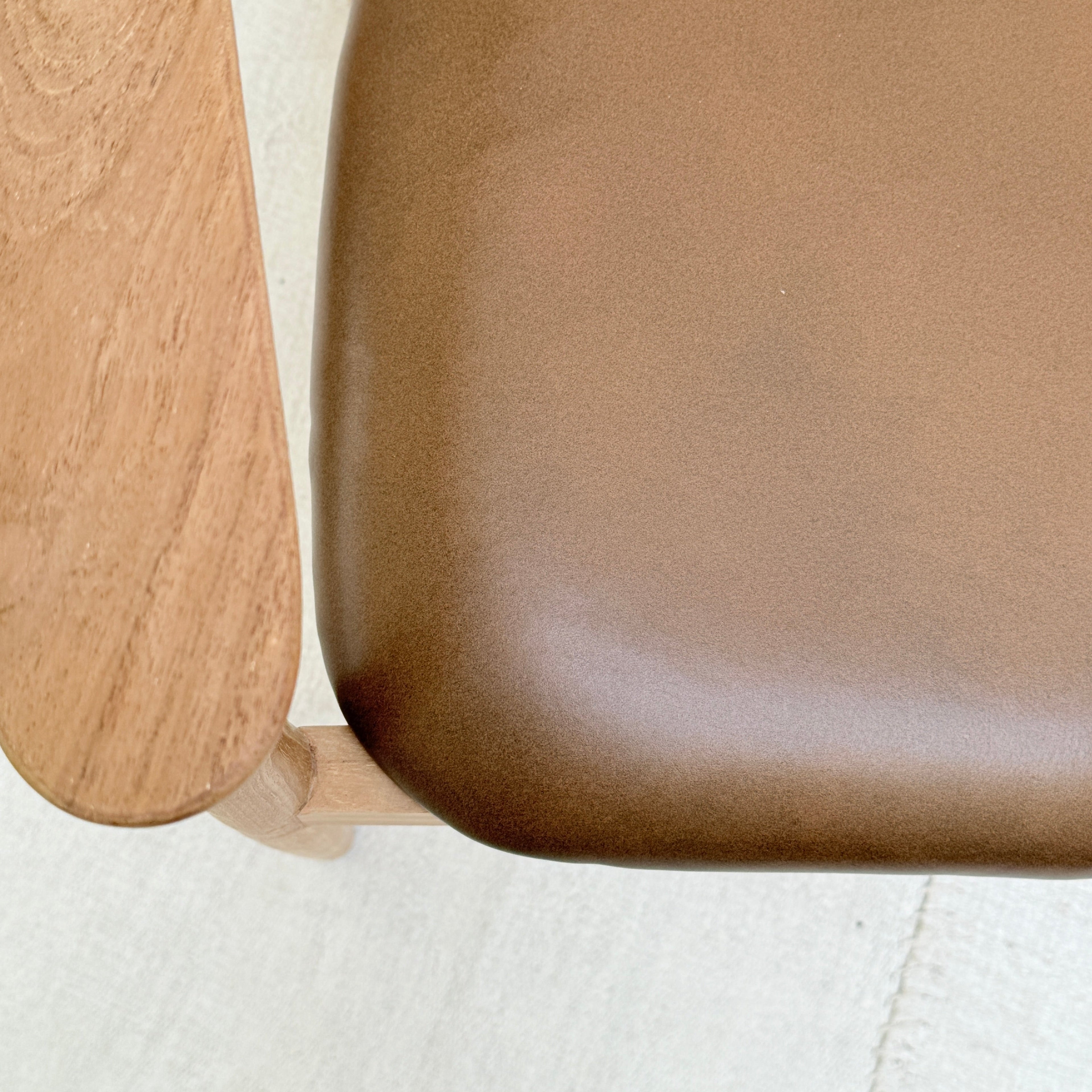 Natural Dining Chair Leather Seat | Hoxton