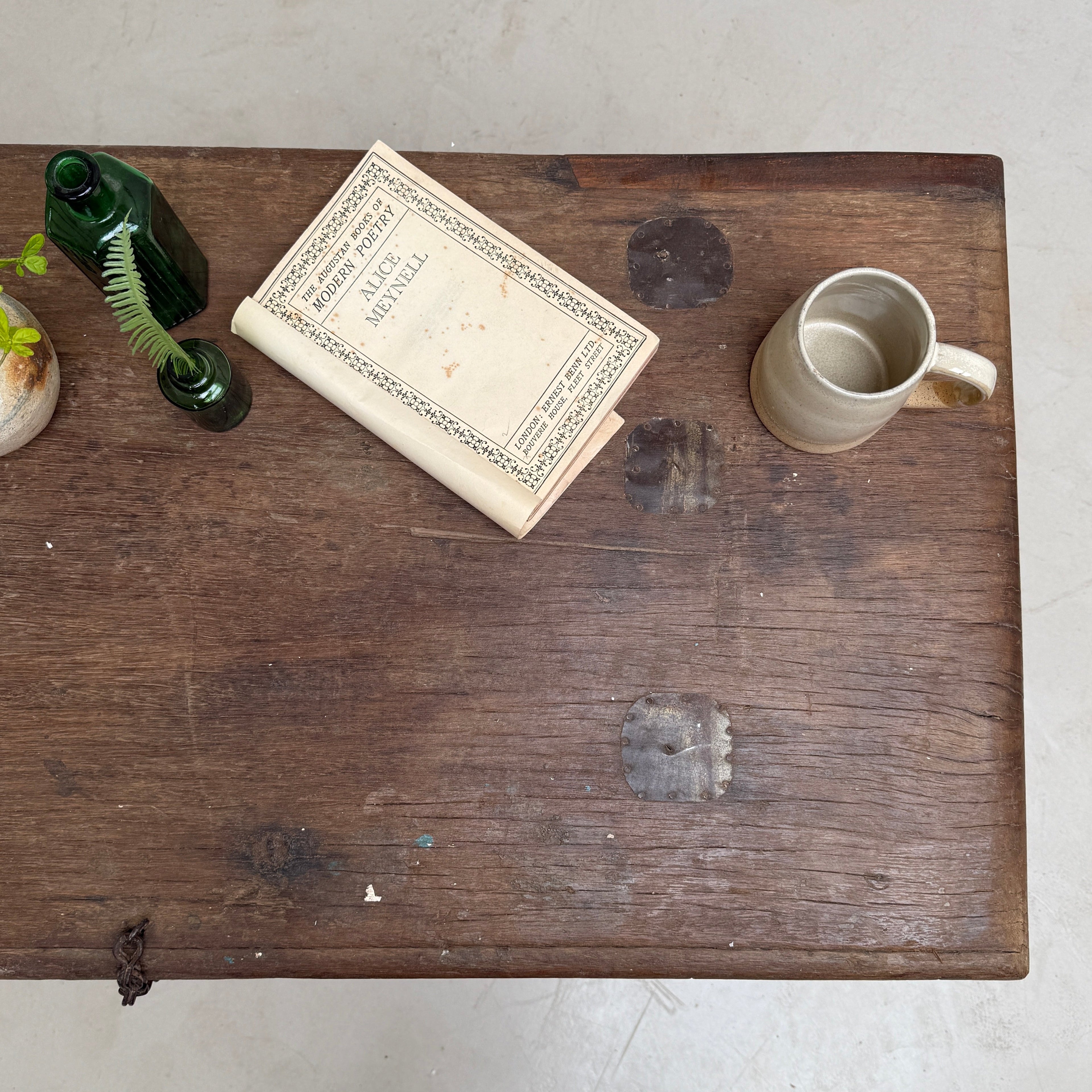 Antique solid teak blanket box storage trunk | Bray