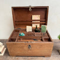 Antique watchmaker's storage chest