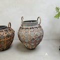 Large clay raffia antique Sabu Sumba water pots