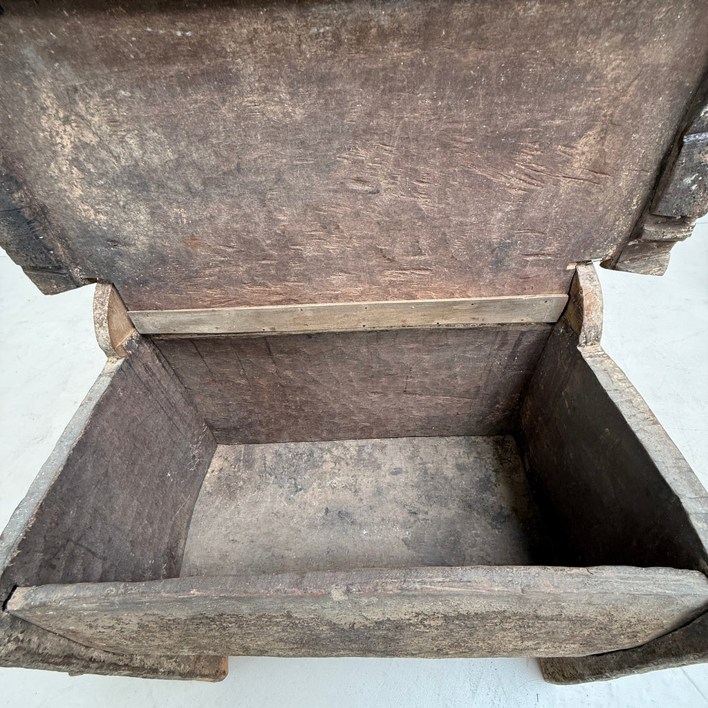 Antique wooden coffer storage box | Sandoor