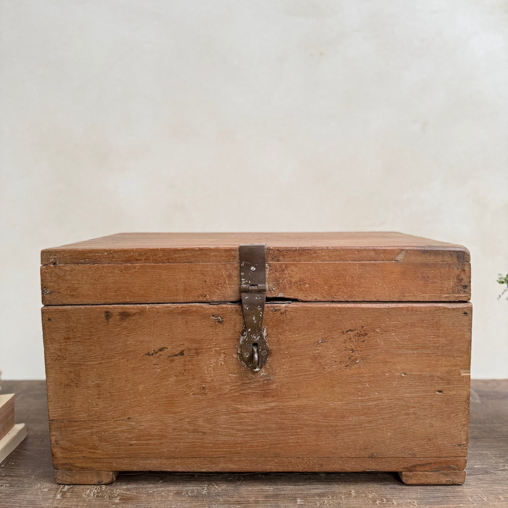 Antique watchmaker's storage chest