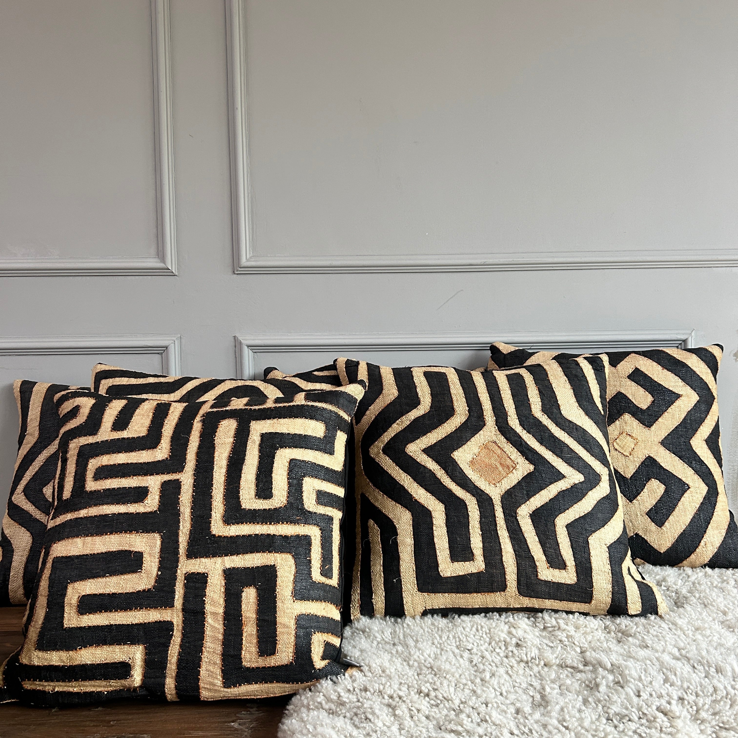 African Kuba Cloth Cushion