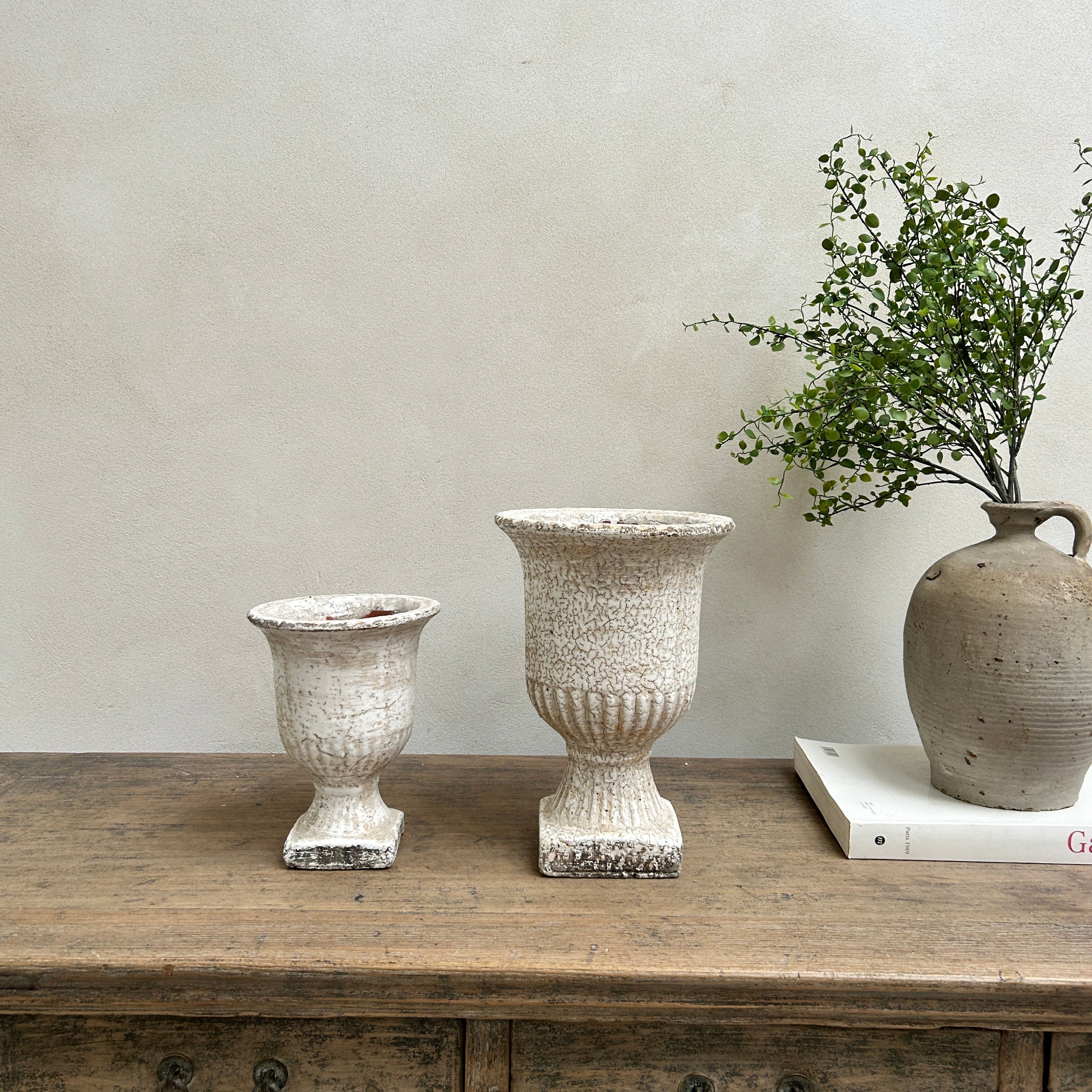 Amelia Crackle Glaze Urn