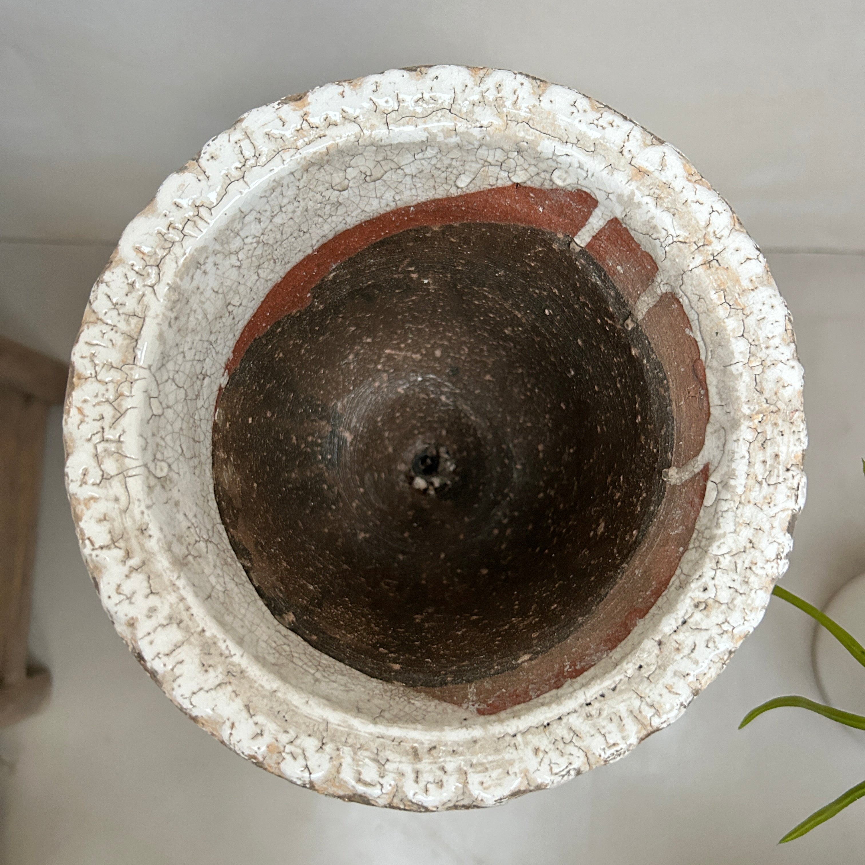 Amelia Crackle Glaze Urn