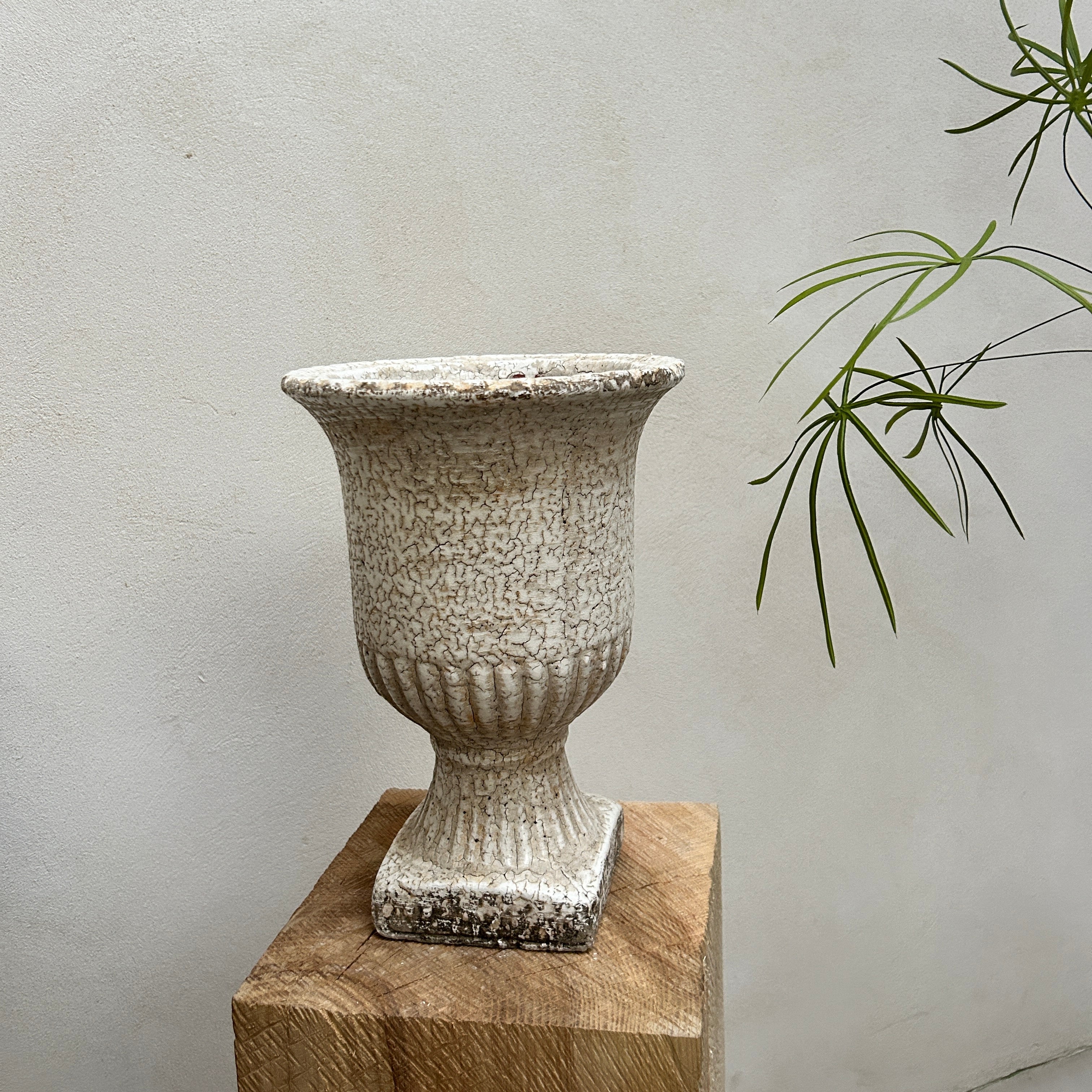 Amelia Crackle Glaze Urn