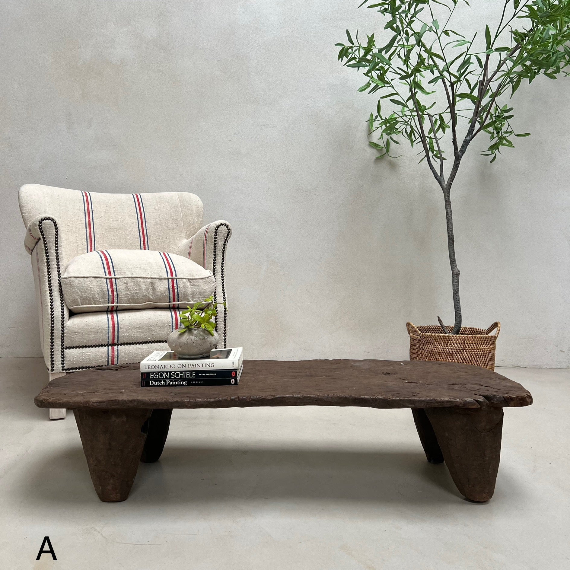 Antique African Naga Side Table