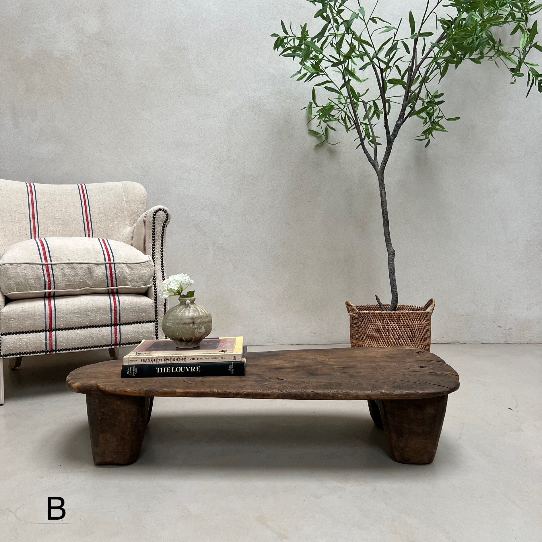 Antique African Naga Side Table