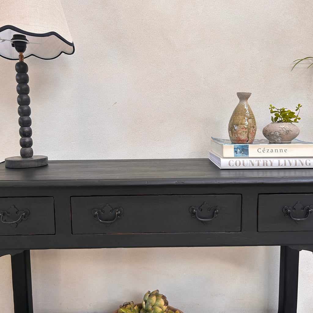 Antique Black Console Table | Winchcombe