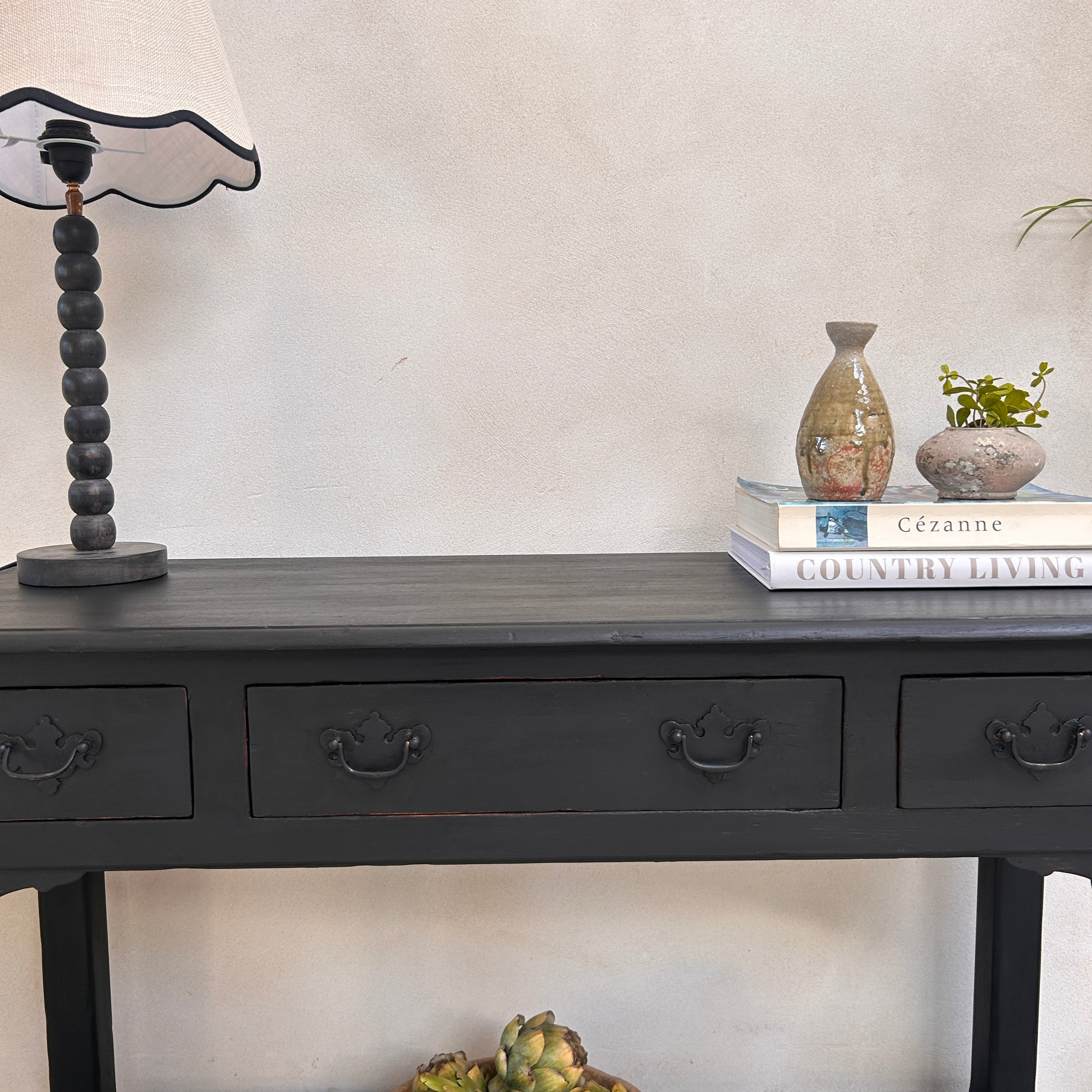 Antique Black Console Table | Winchcombe