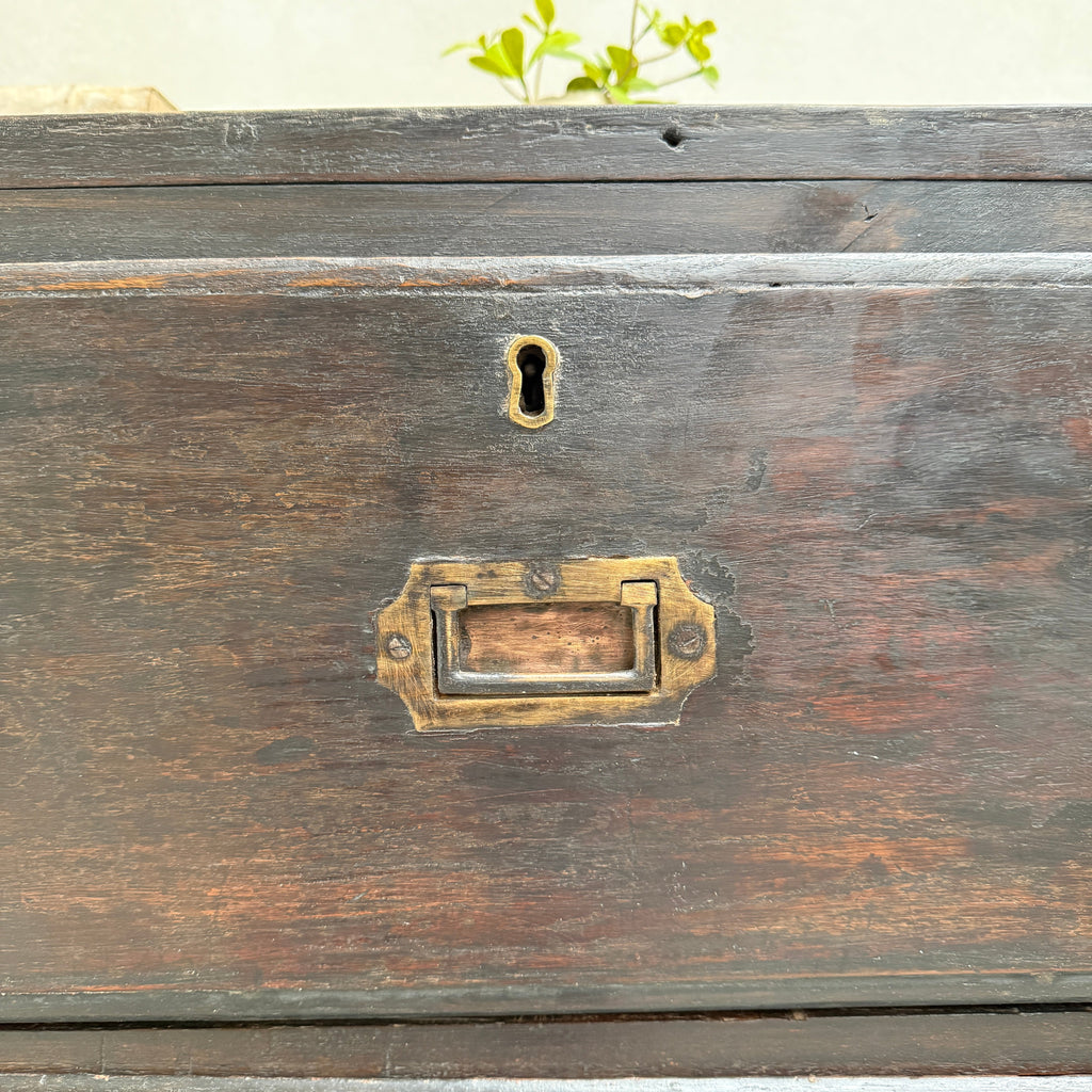 Antique Campaign Chest of Drawers Jasper