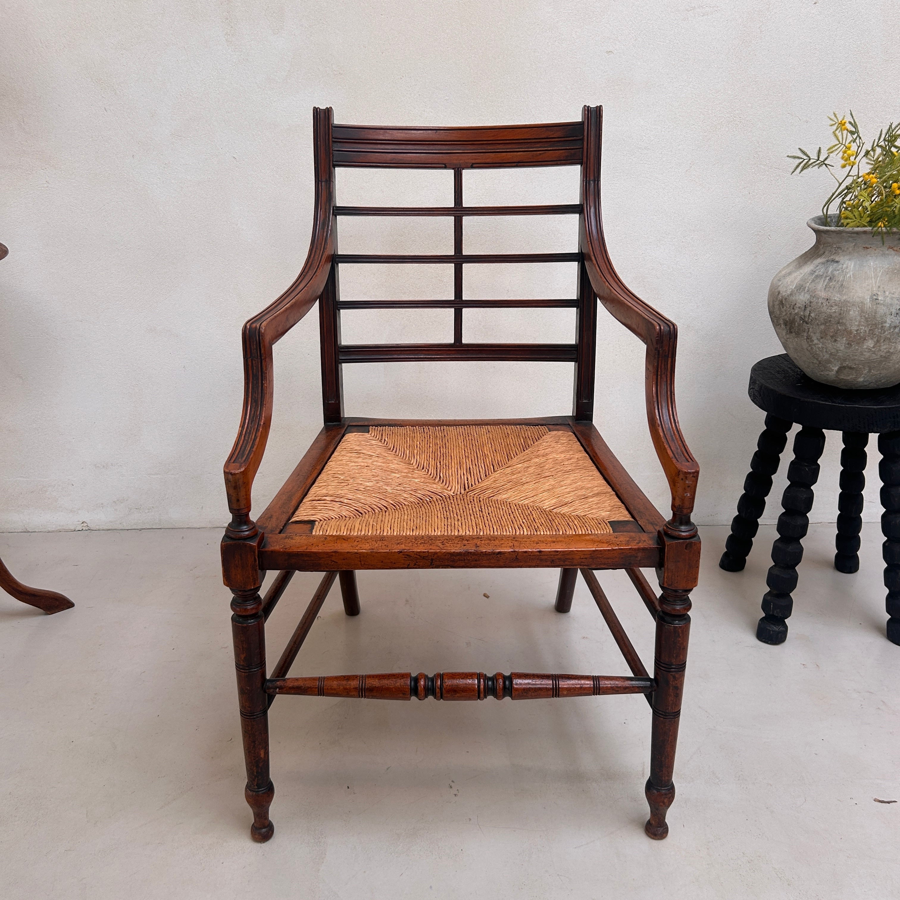 Antique Cane Seat Chair | Windsor