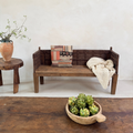 Antique Carved Hallway Bench | Mira