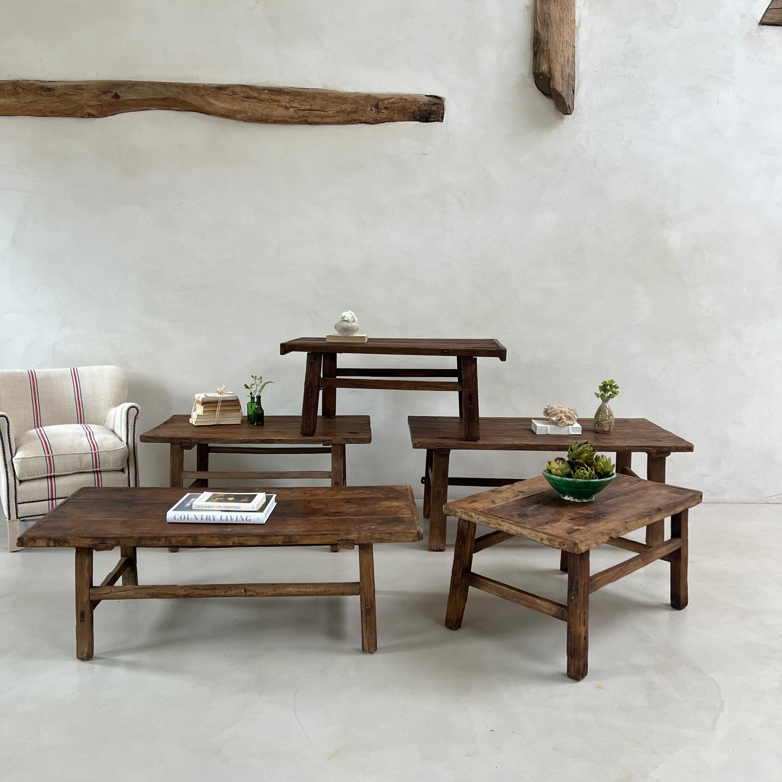 Antique Dark Wood Coffee Tables