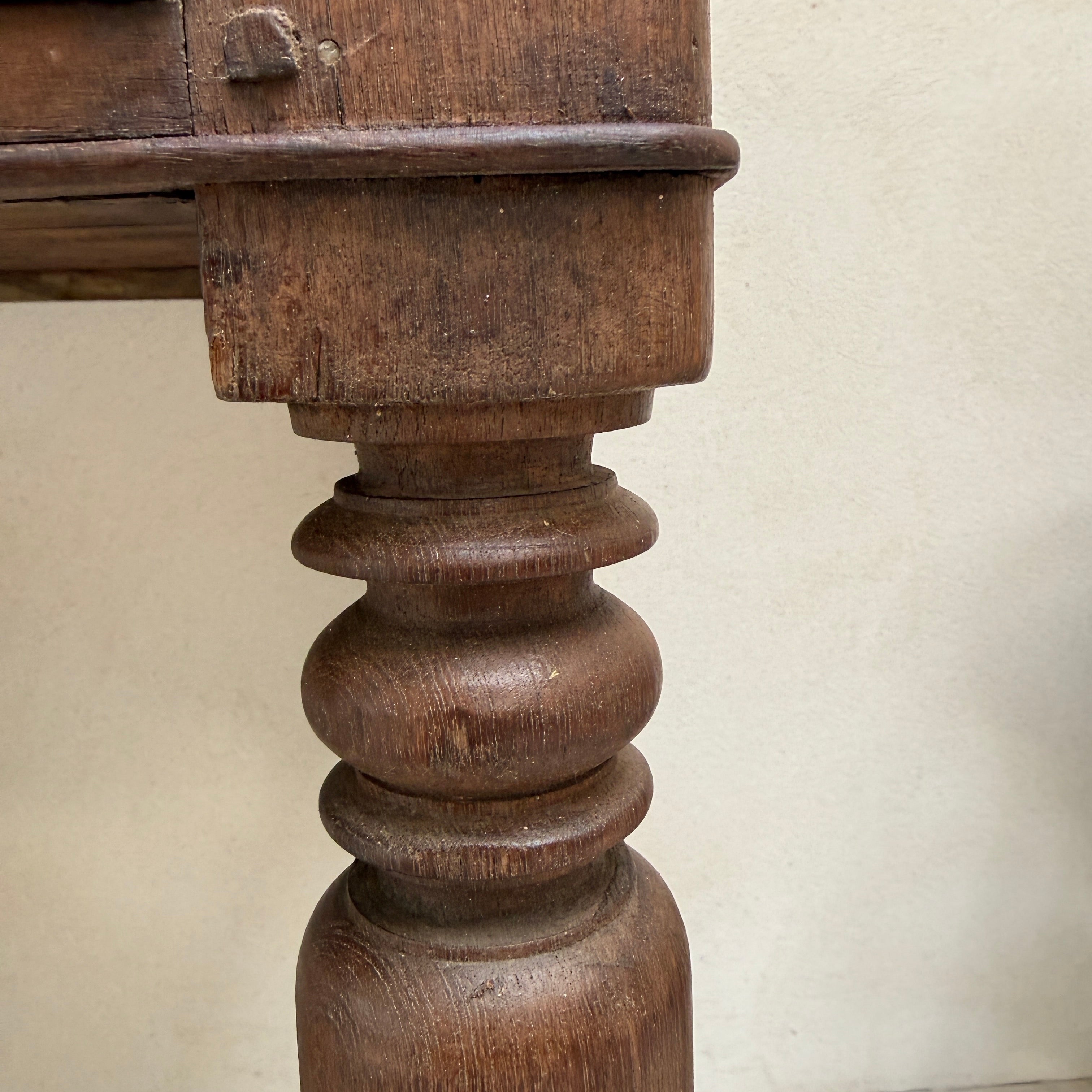 Antique Dark Wood Desk | Harry
