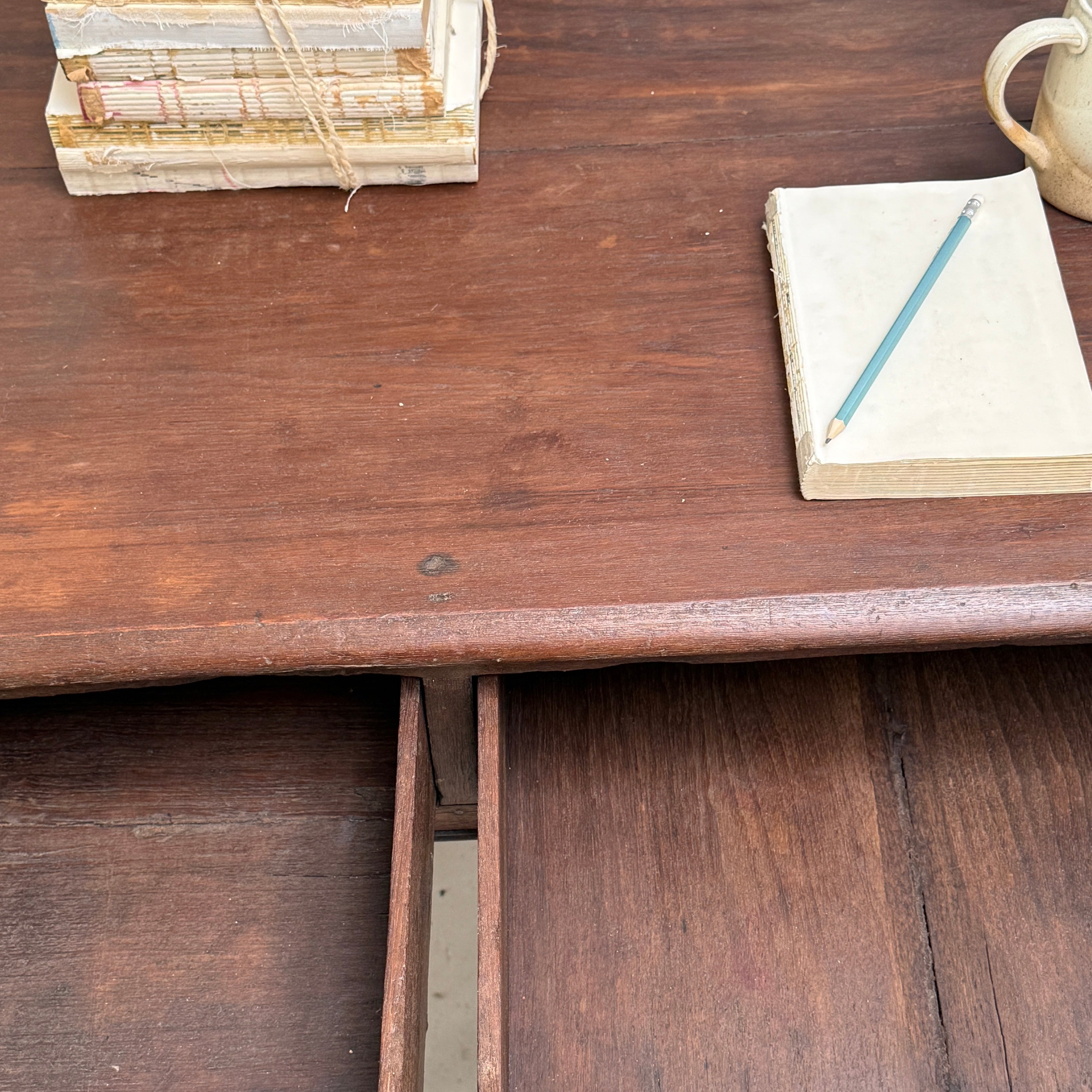Antique Dark Wood Desk | Harry