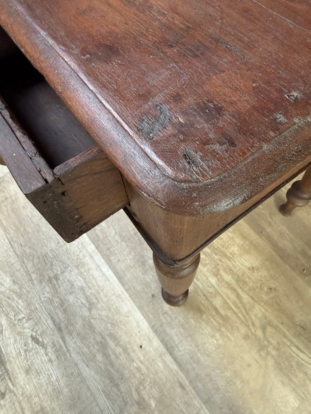 Antique Dark Wood Desk | Harry