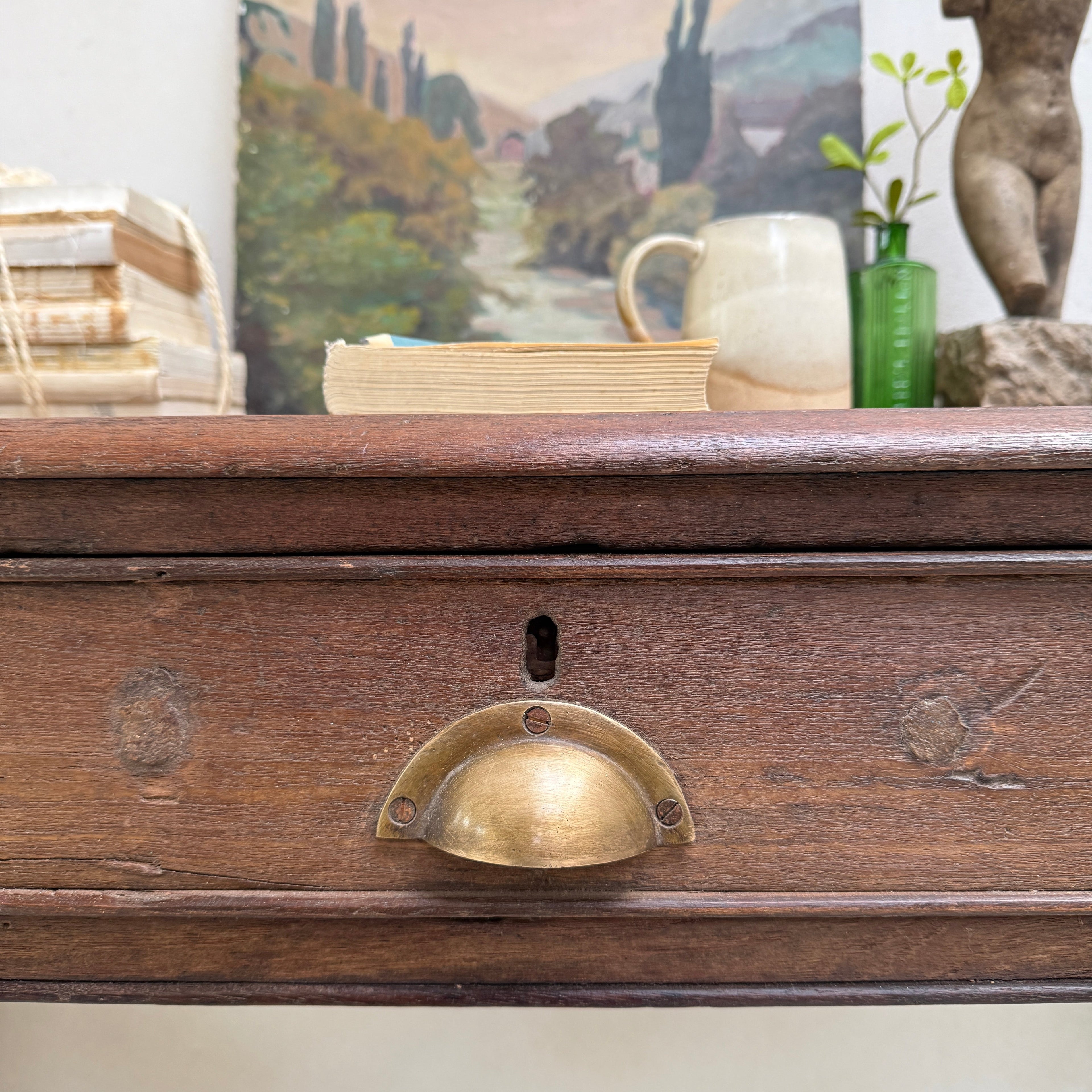 Antique Dark Wood Desk | Harry