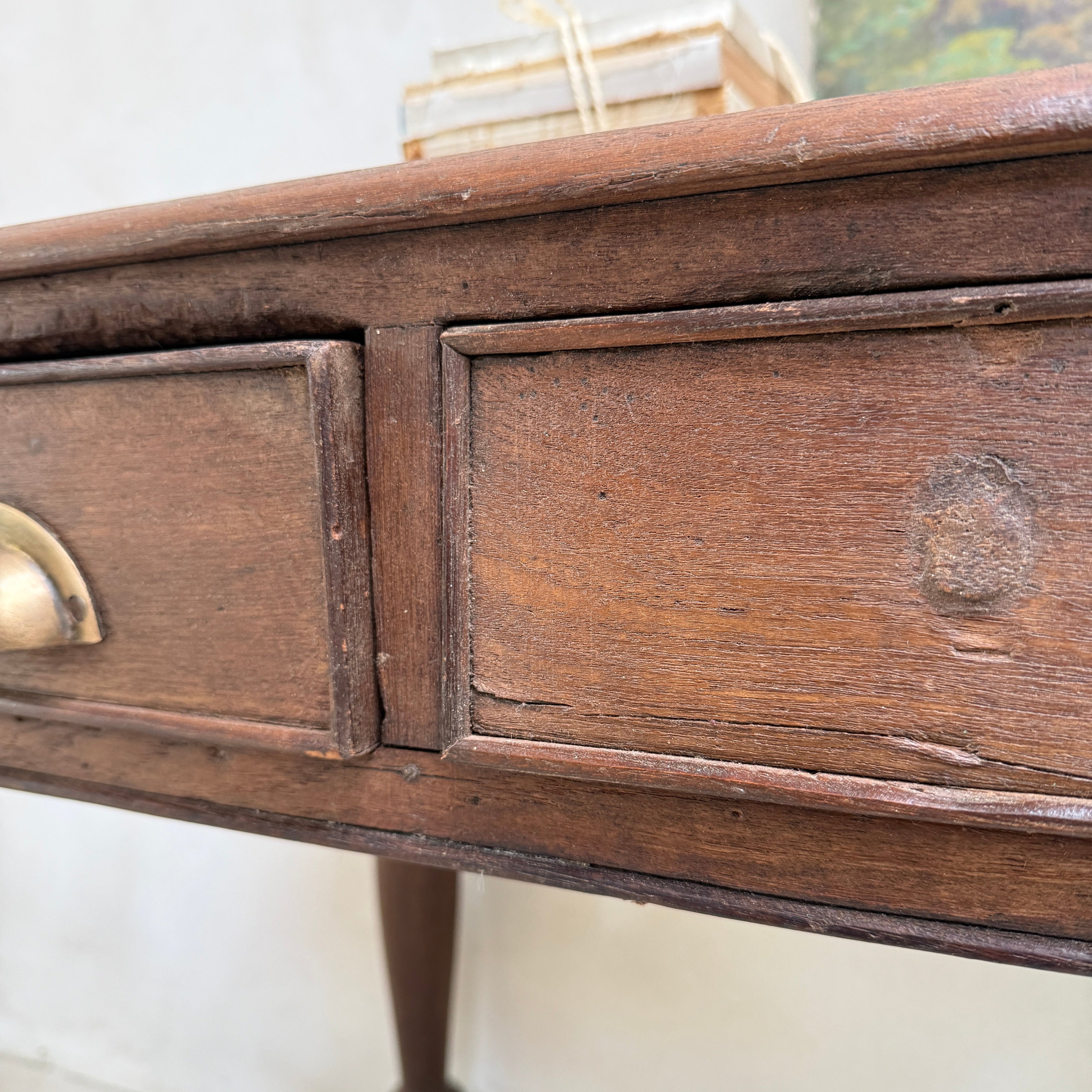 Antique Dark Wood Desk | Harry