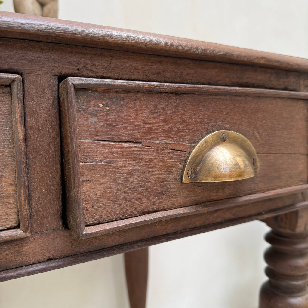 Antique Dark Wood Desk | Harry