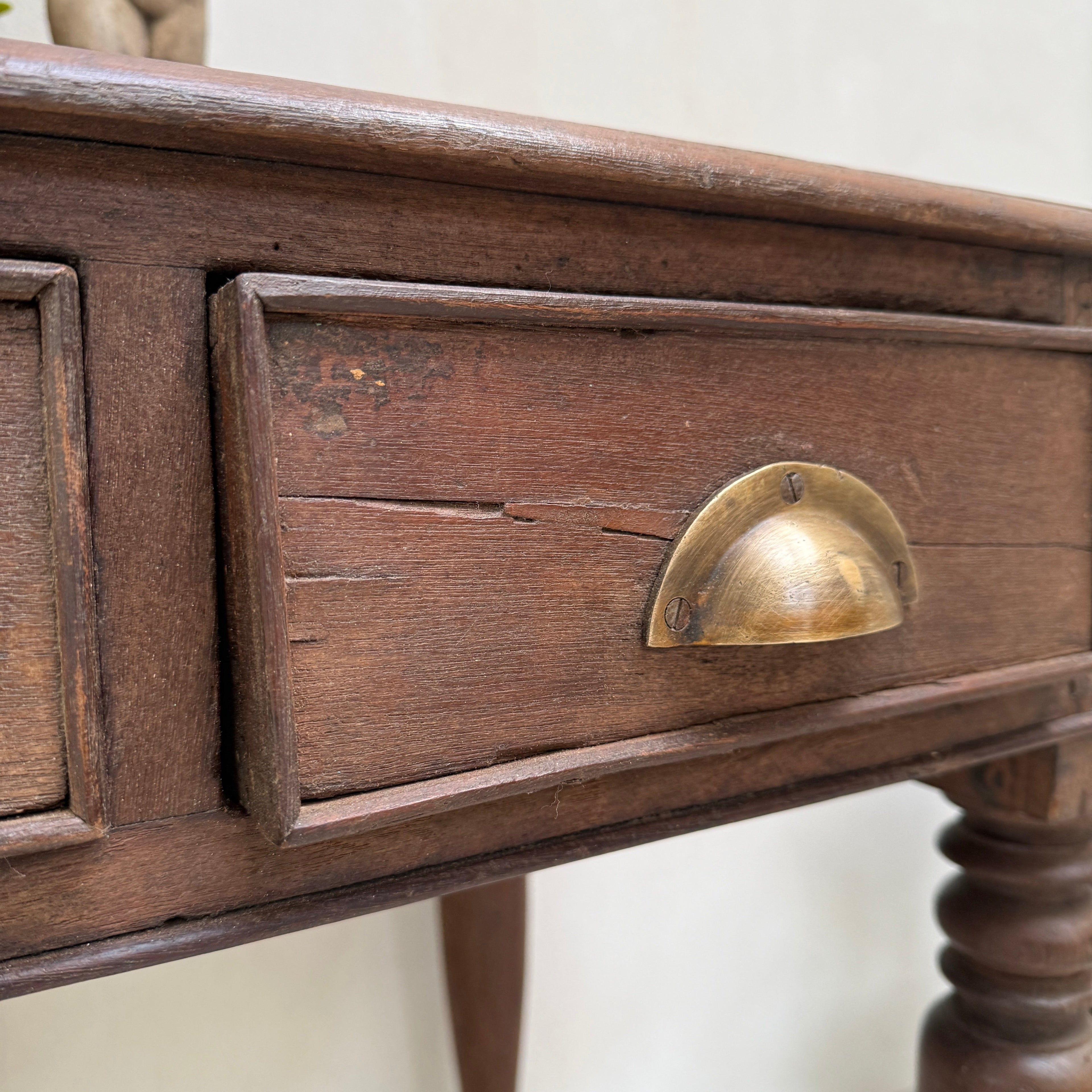 Antique Dark Wood Desk | Harry