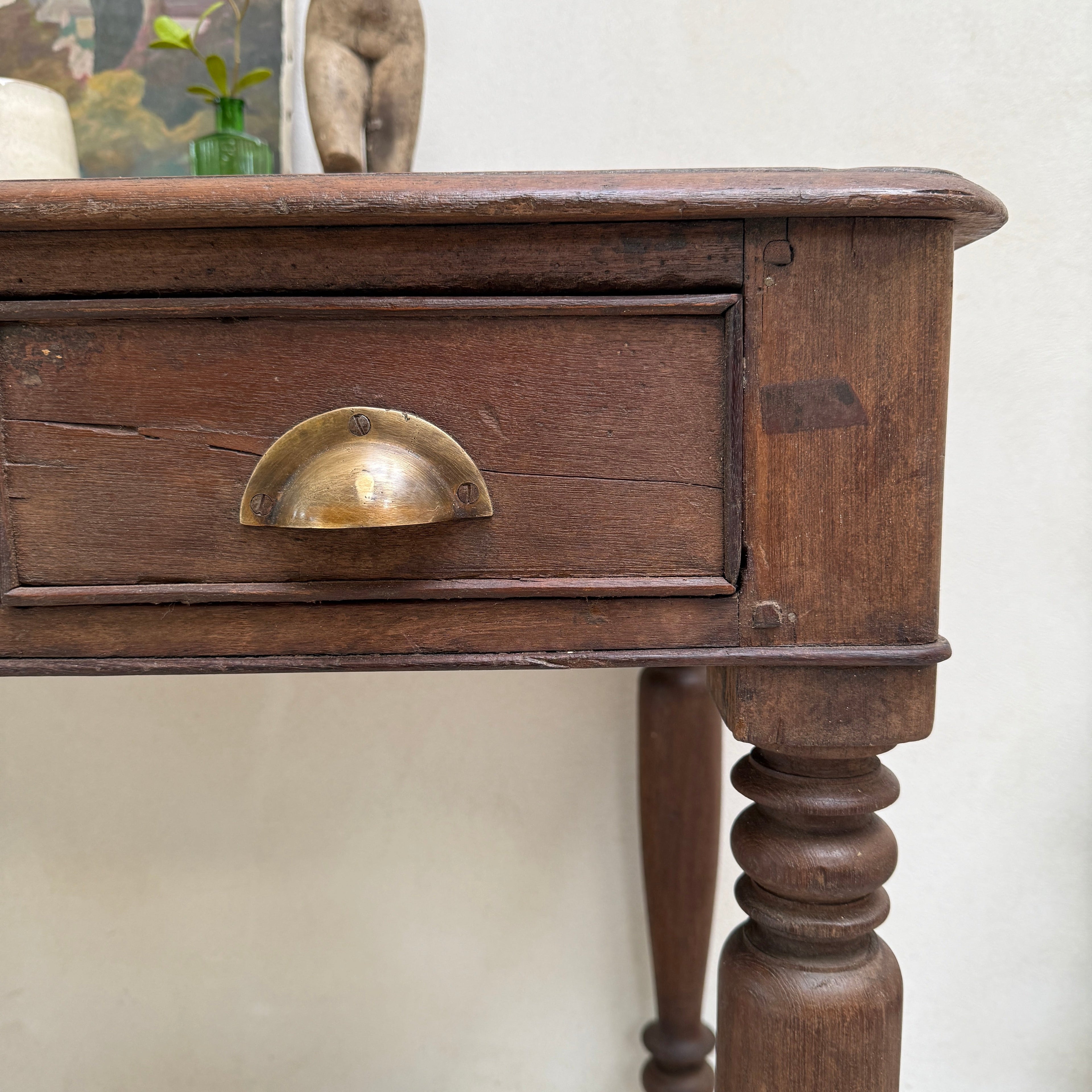 Antique Dark Wood Desk | Harry