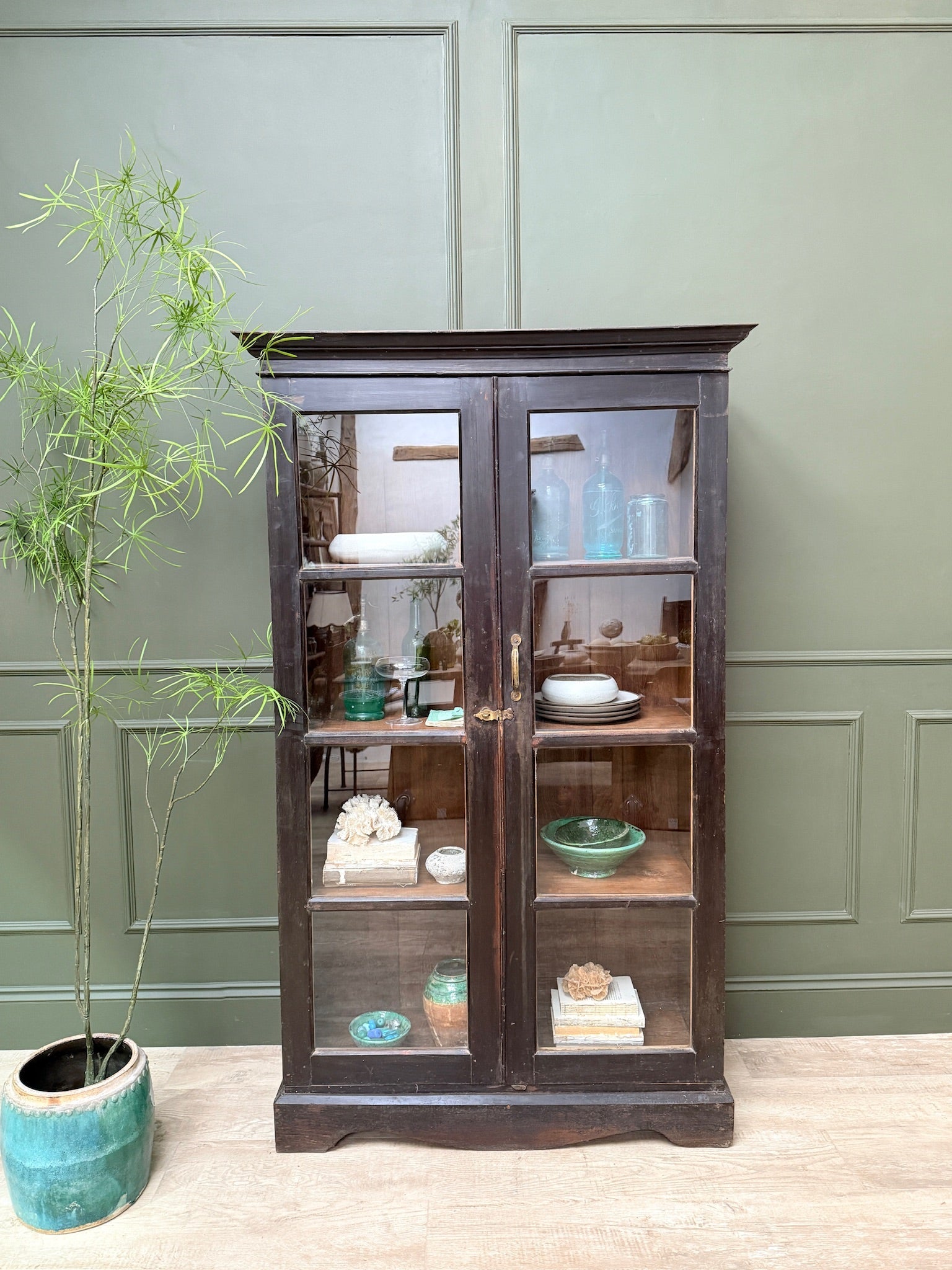 Antique Glazed Cupboard | Darcy