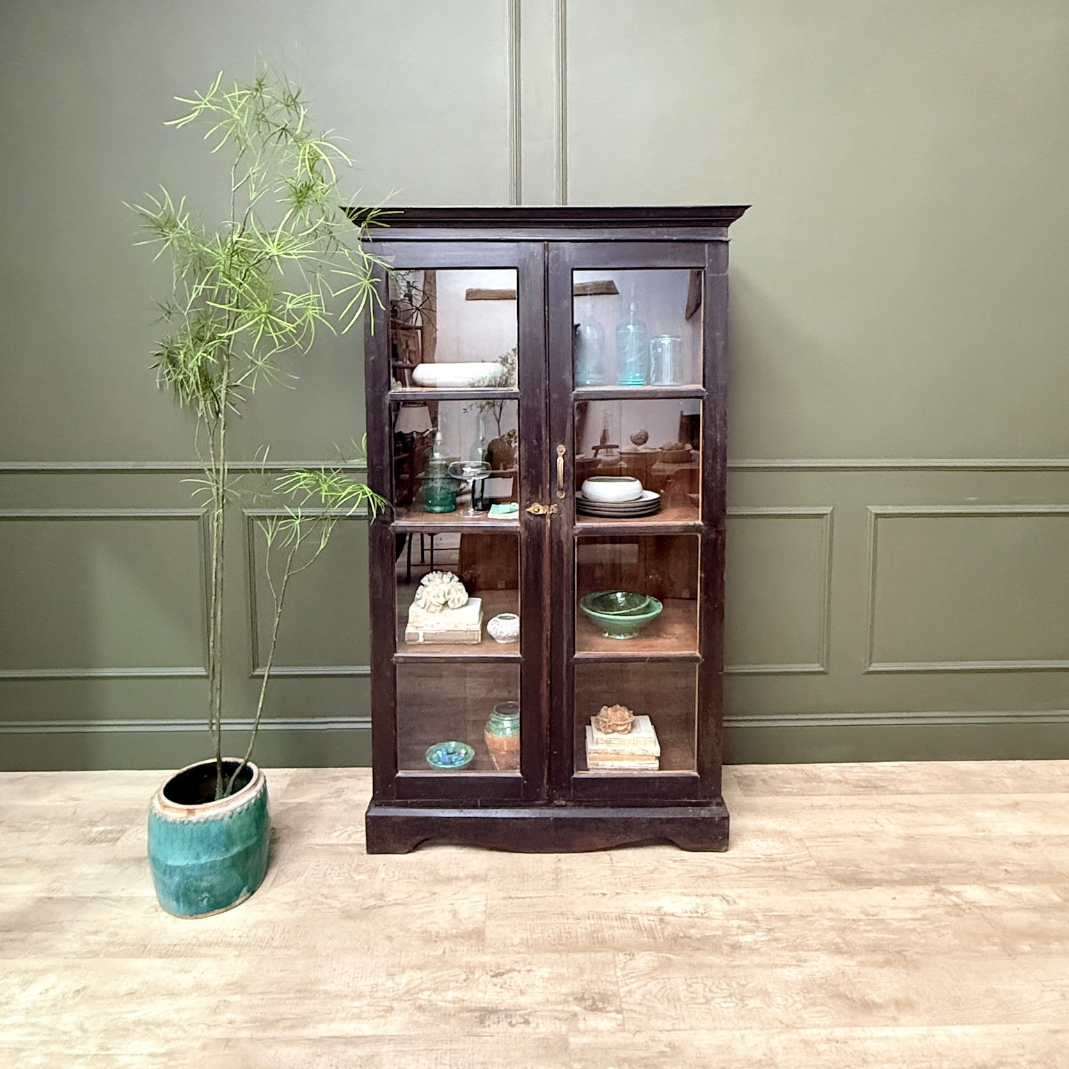 Antique Glazed Cupboard | Darcy