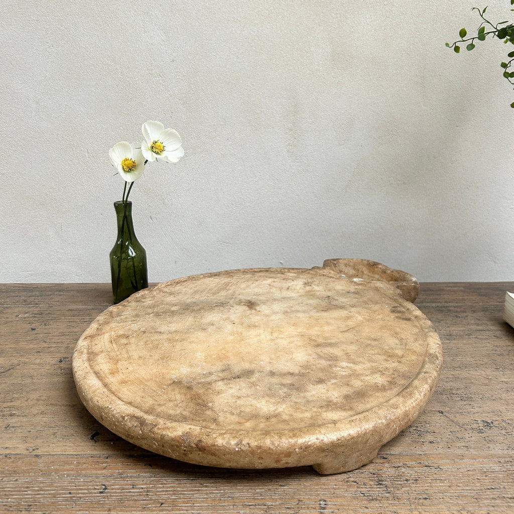 Antique Indian Marble Chapati Plate