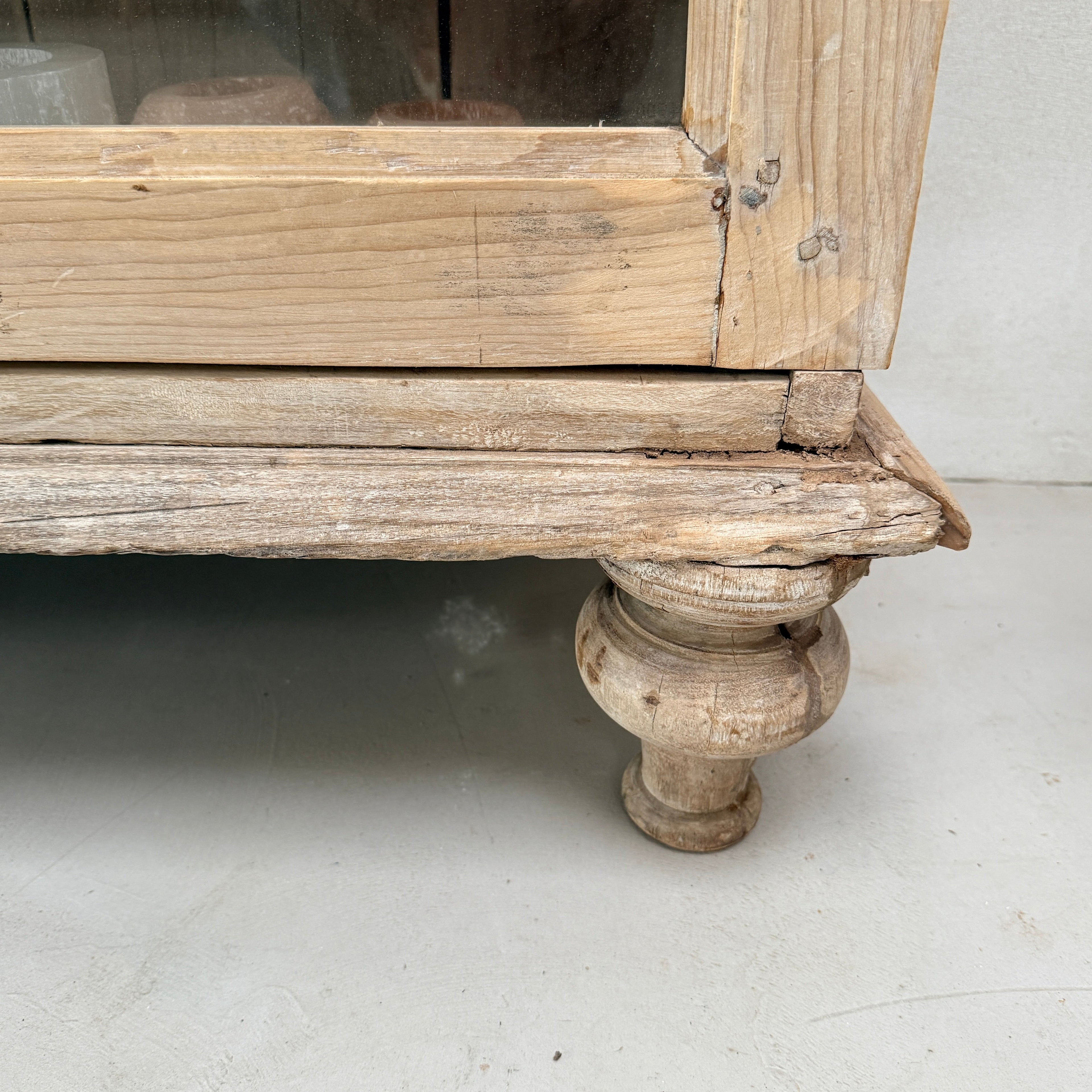 Antique Pine Glazed Armoire | Bourton