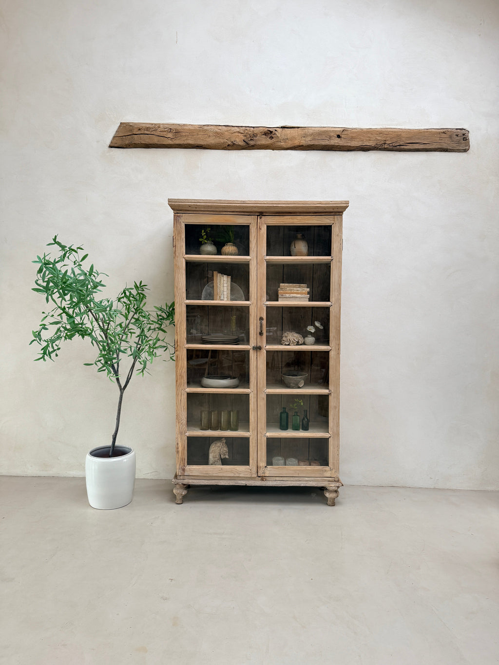 Antique Pine Glazed Armoire | Bourton
