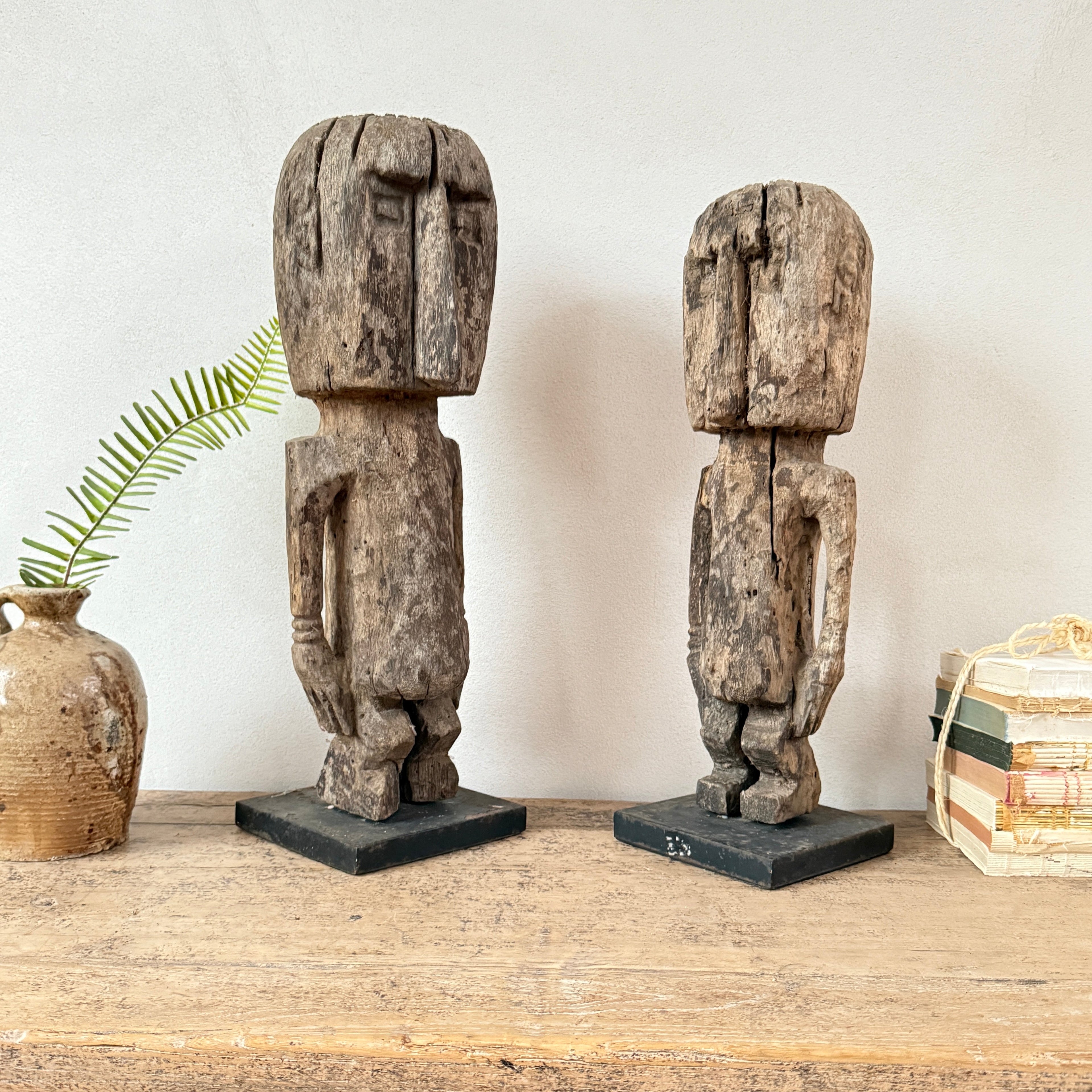 Antique Wooden Sumba Statues | Halim