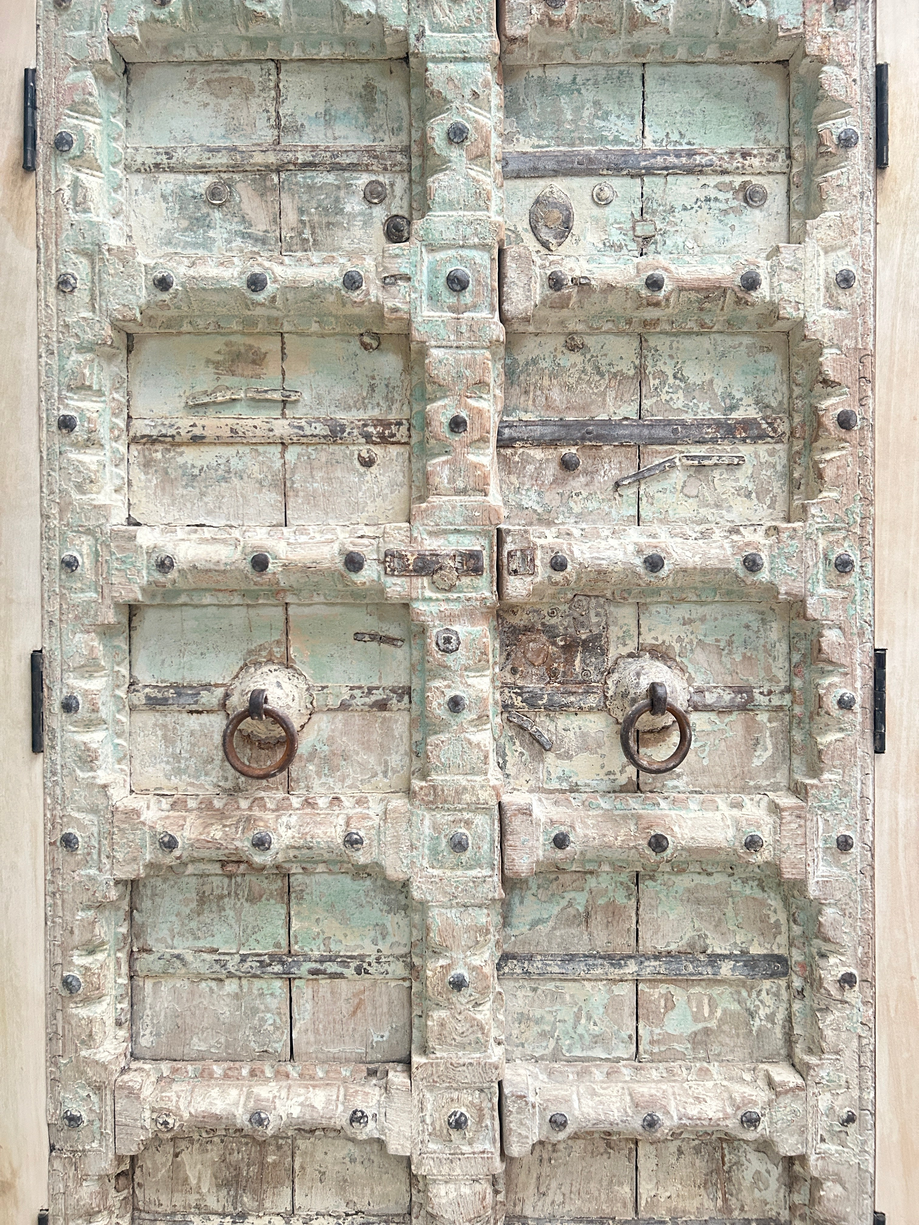 Antique rustic white washed Cupboard | Ayesha