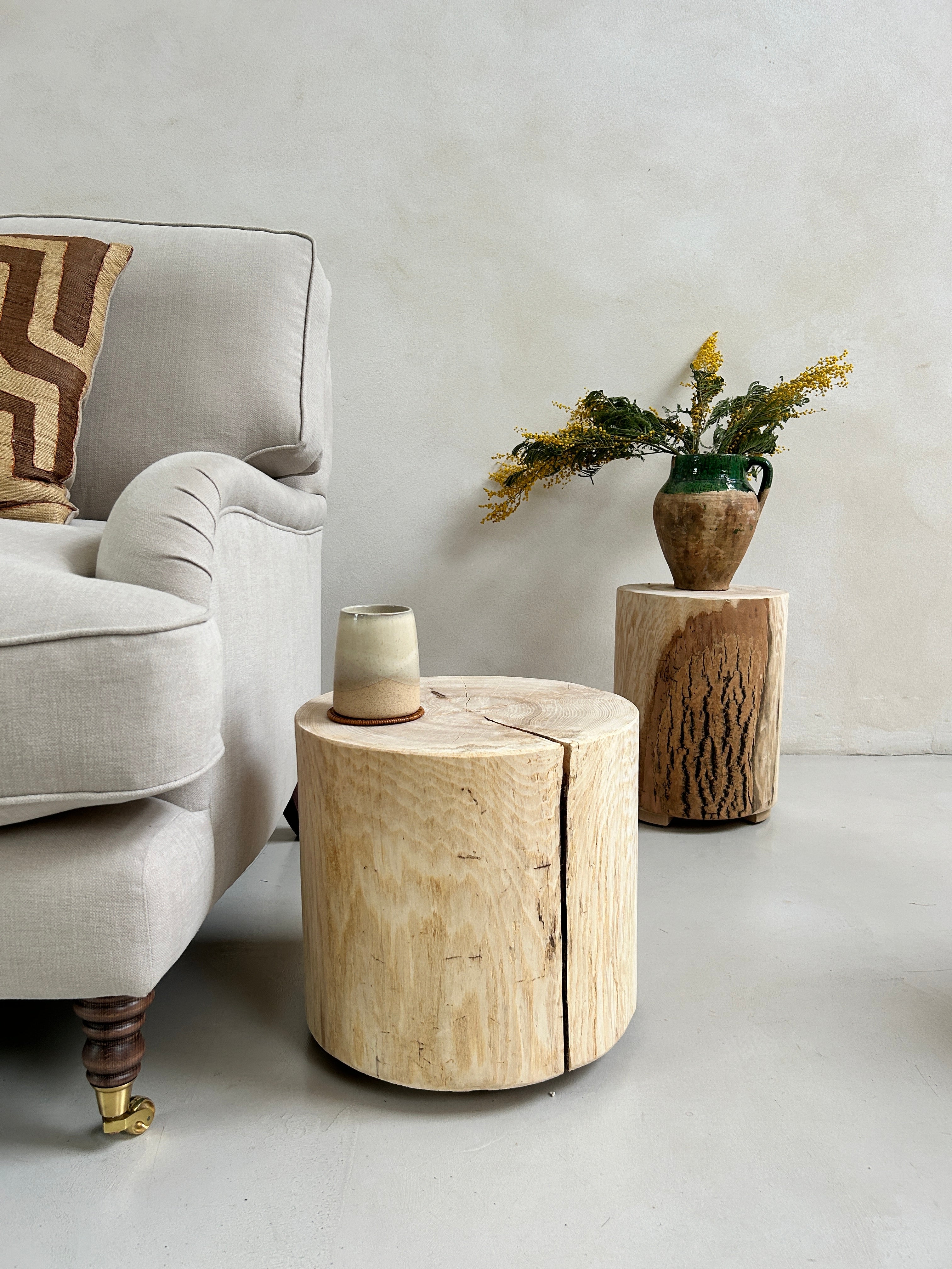 Ash Wood Side Tables