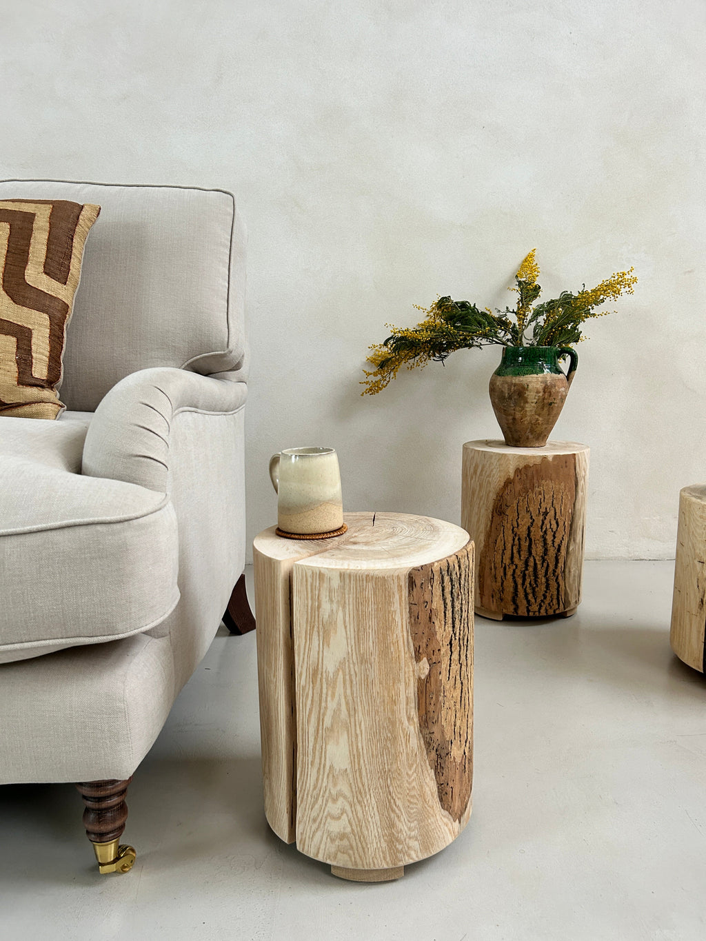 Ash Wood Side Tables