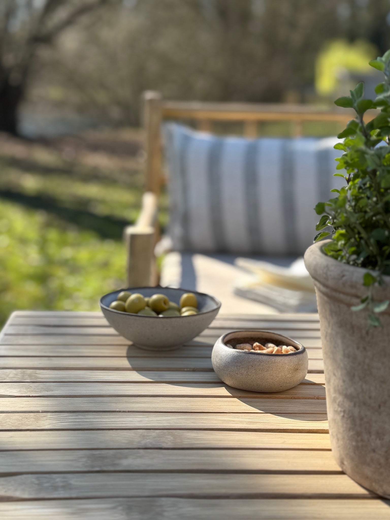 Bamboo Square Garden Coffee Table