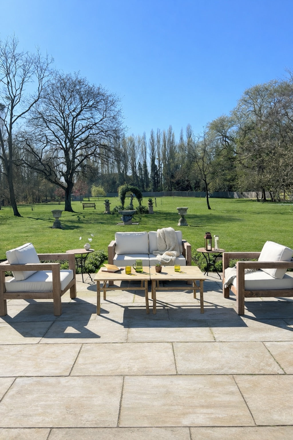 Bamboo Square Garden Coffee Table