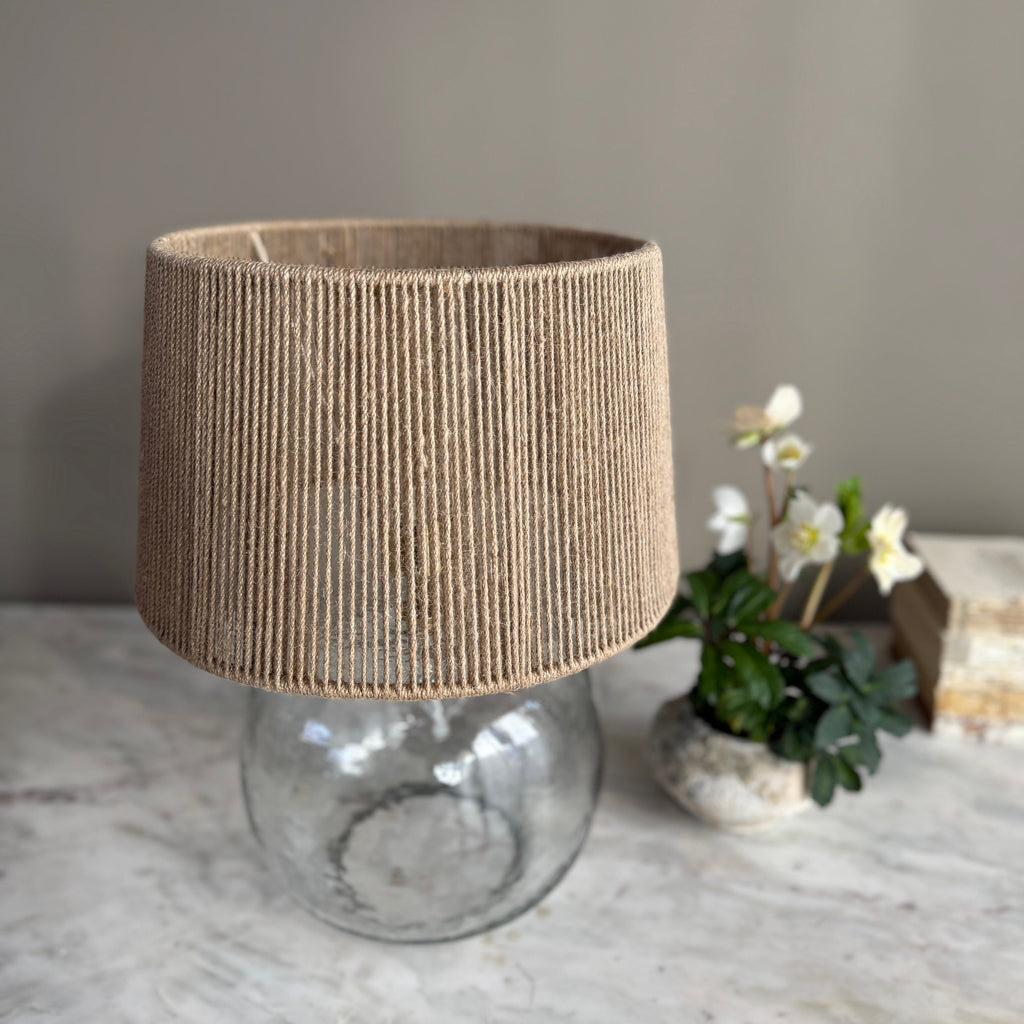 Clear Glass Carboy Table Lamp | Eliza