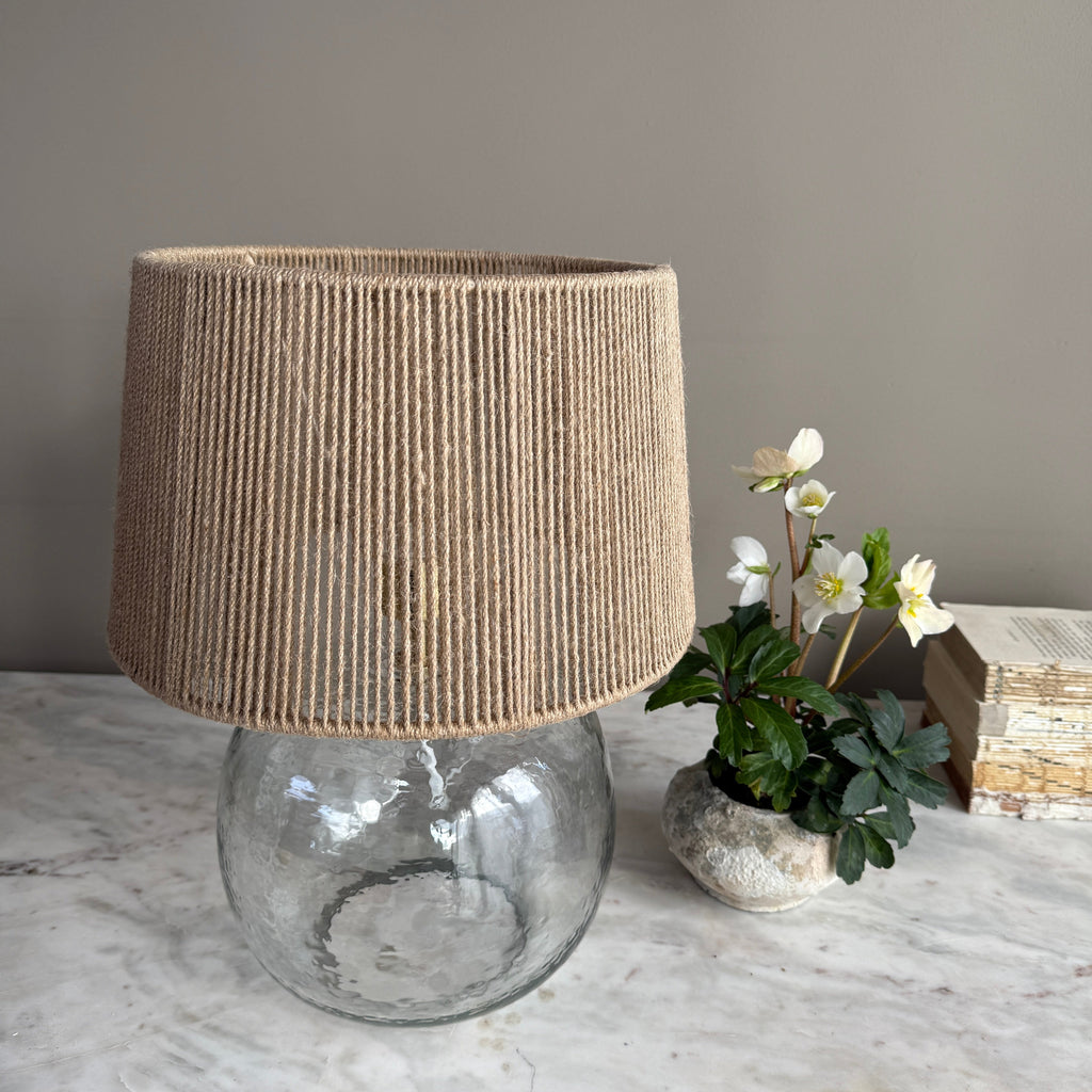 Clear Glass Carboy Table Lamp | Eliza