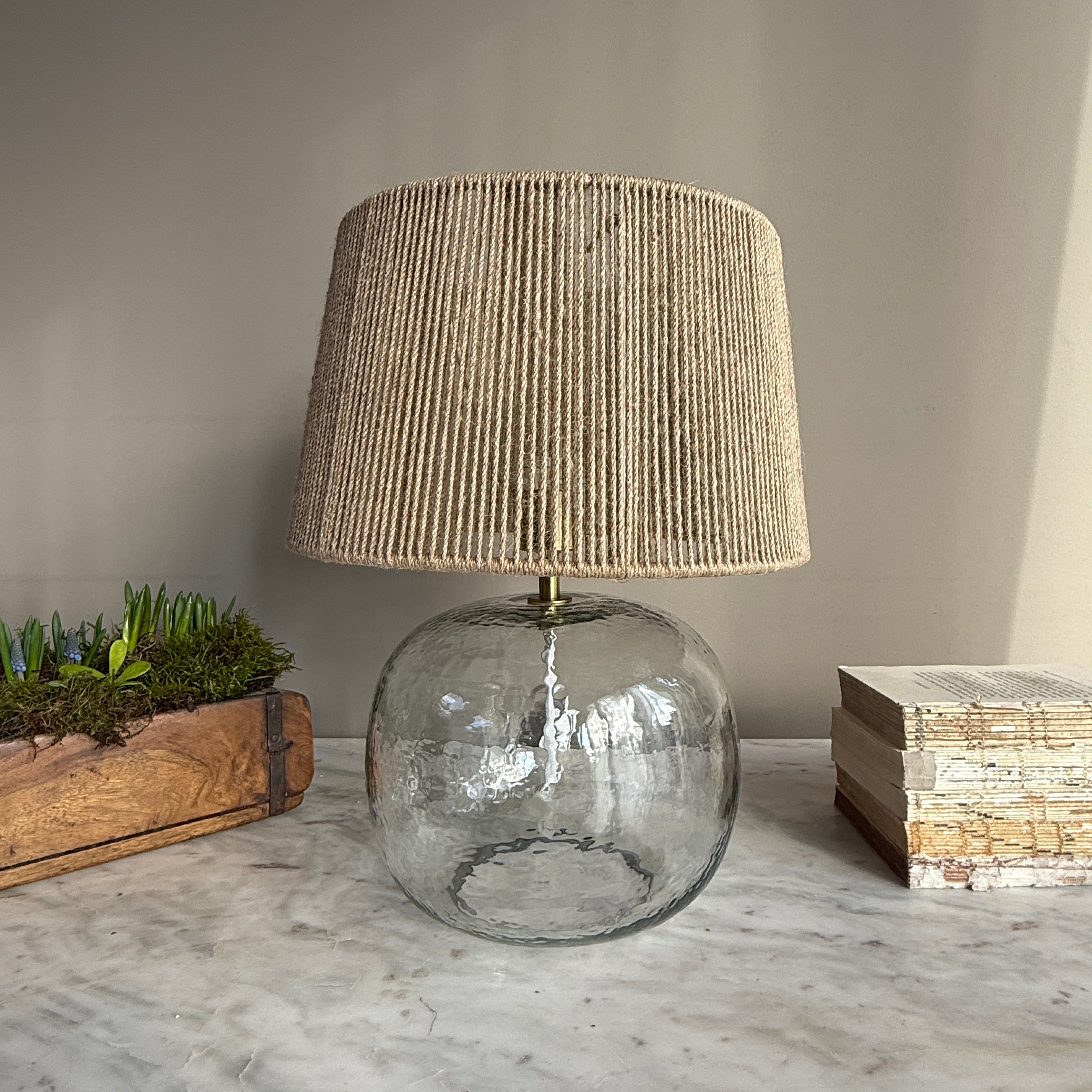 Clear Glass Carboy Table Lamp | Eliza