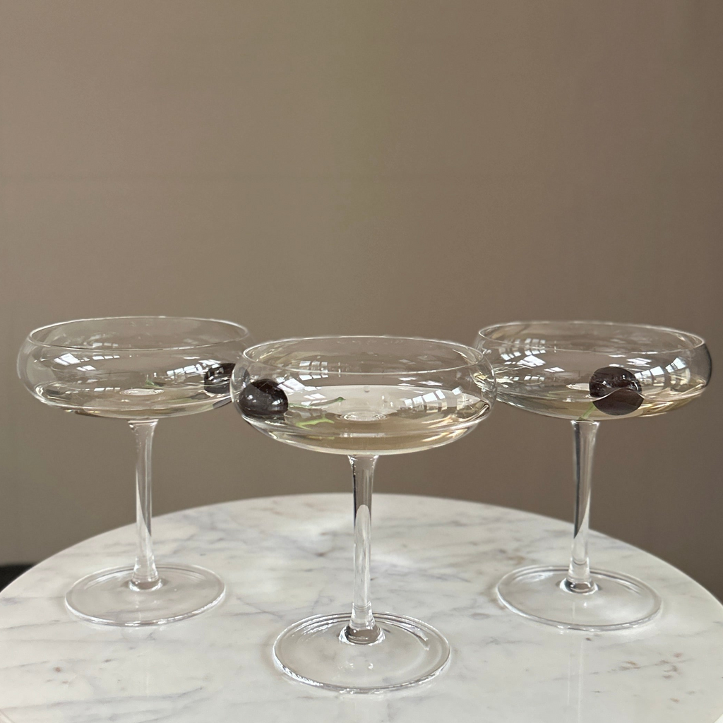 Clear Glass Cocktail Coupe
