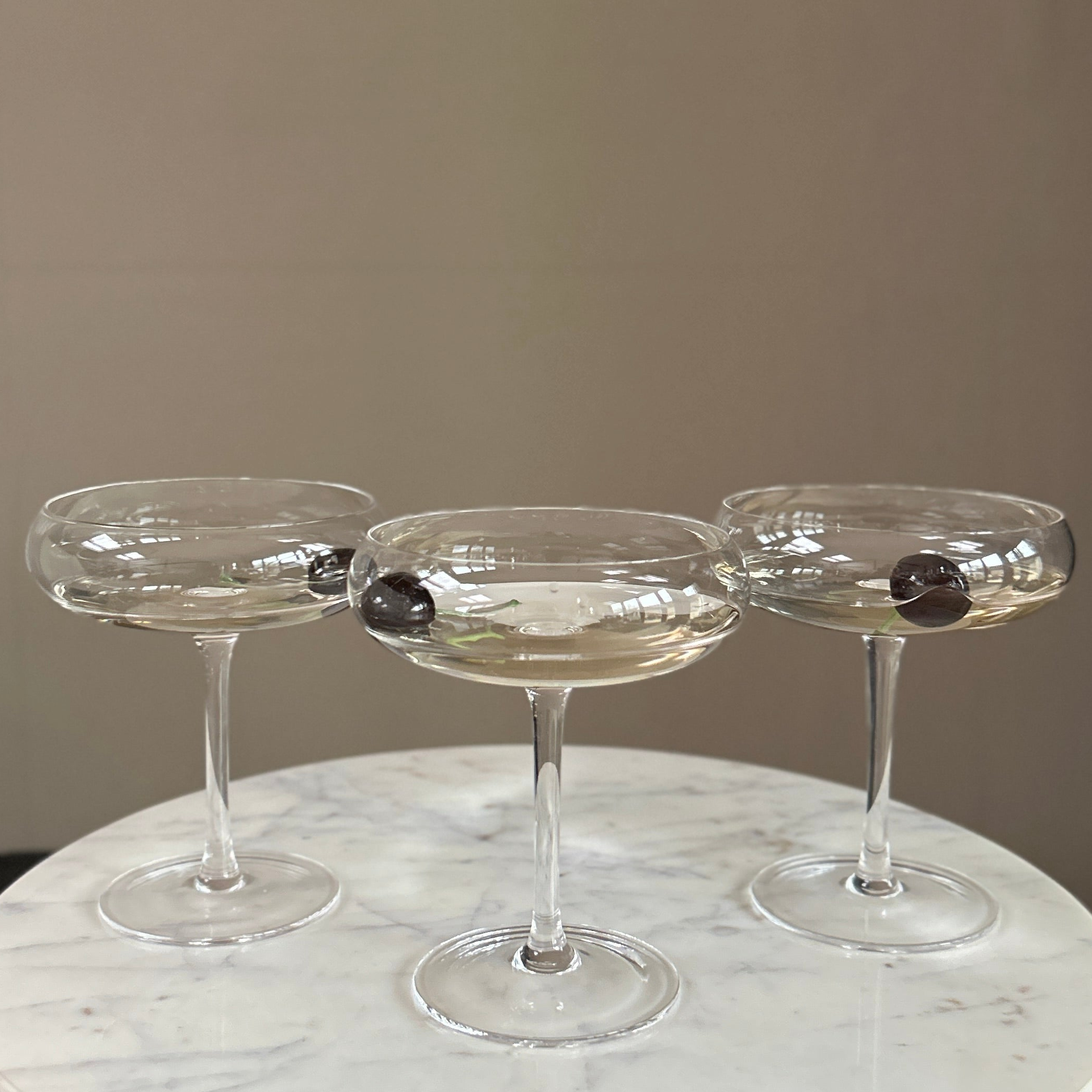Clear Glass Cocktail Coupe