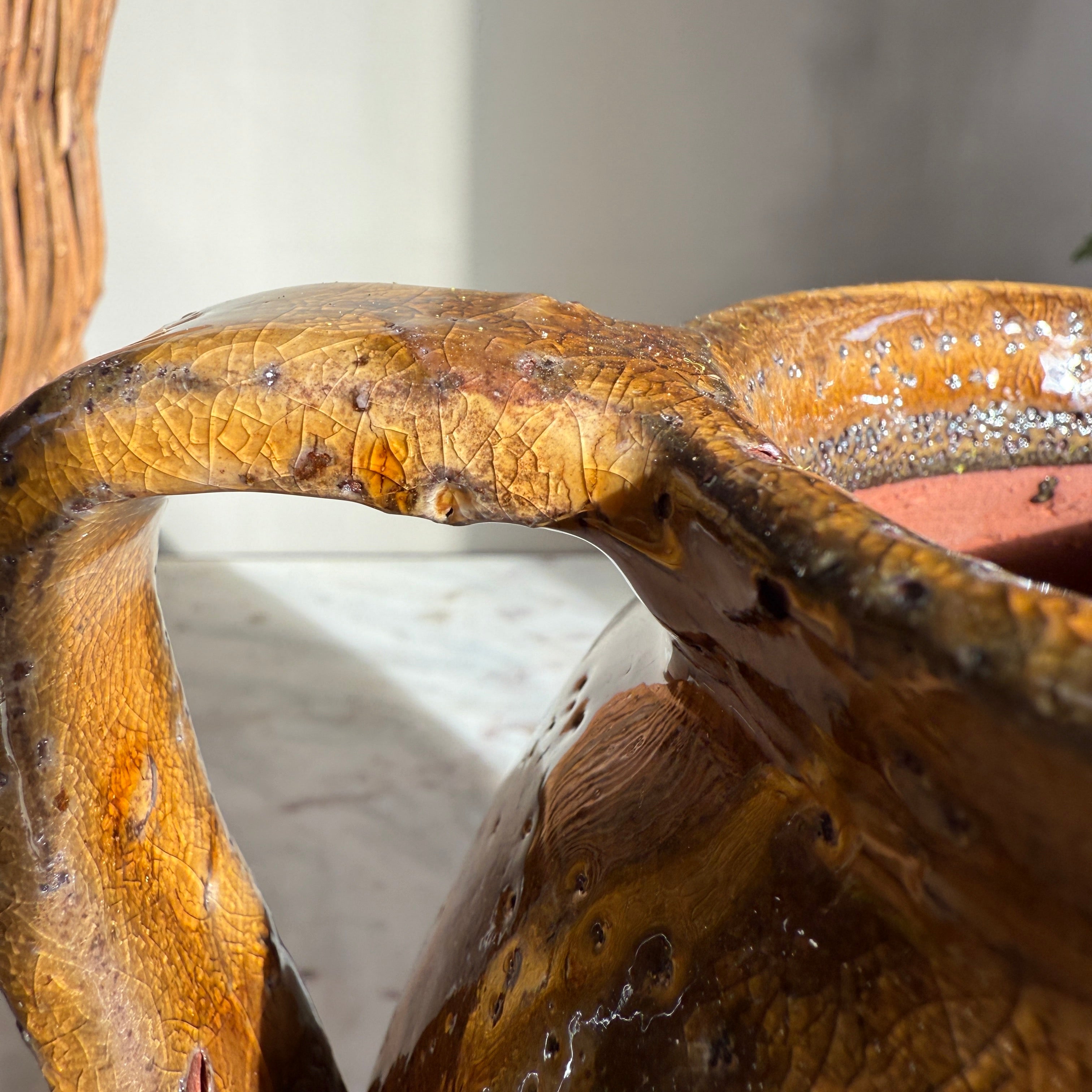 Decorative jug brown glaze | Betty