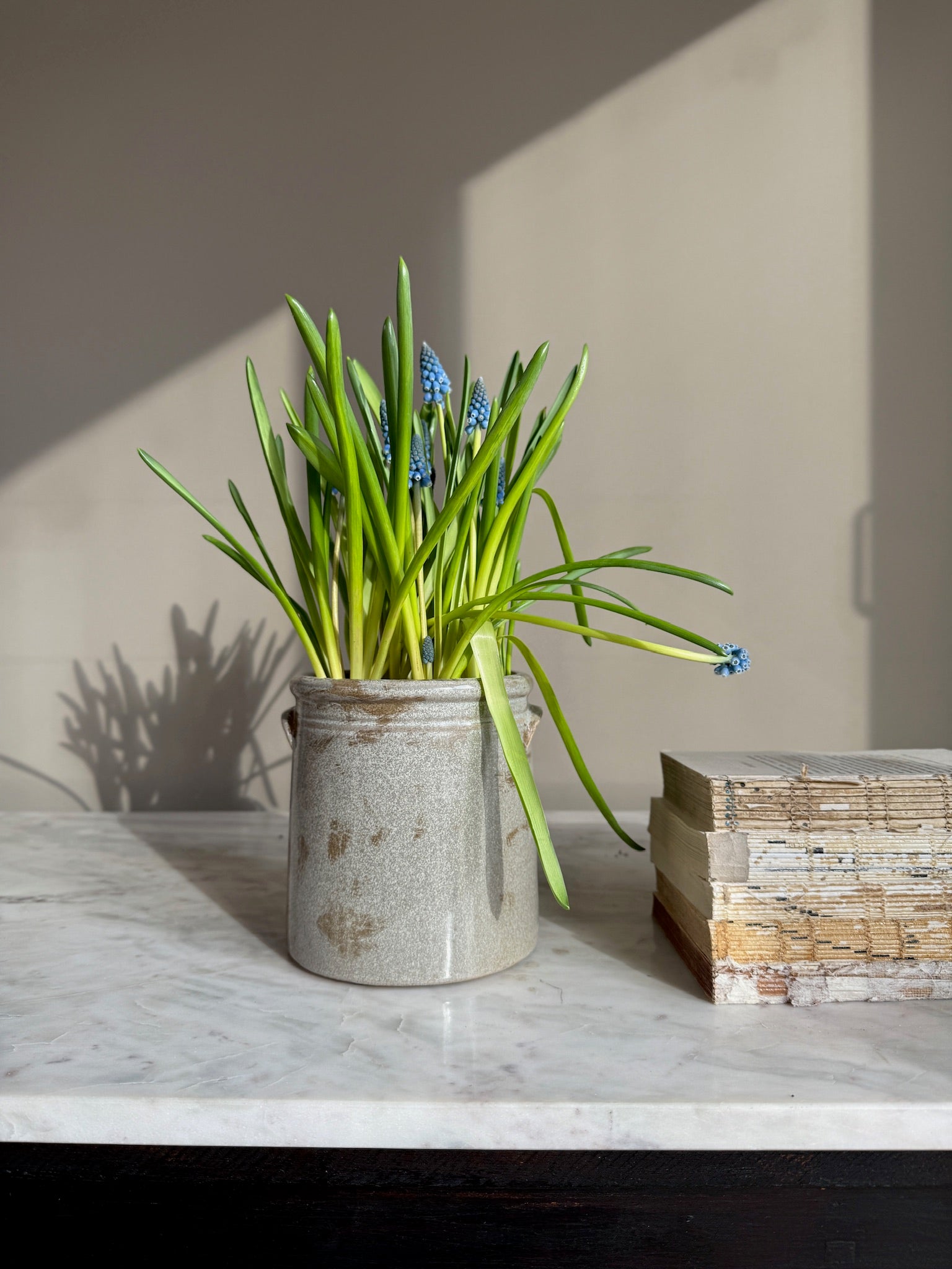 Distressed Grey Confit Pot | Bordeaux
