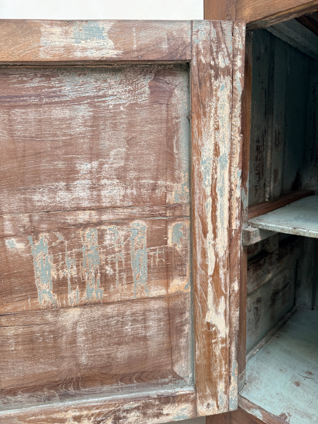 Small Antique Dark Wood Cupboard | Miles