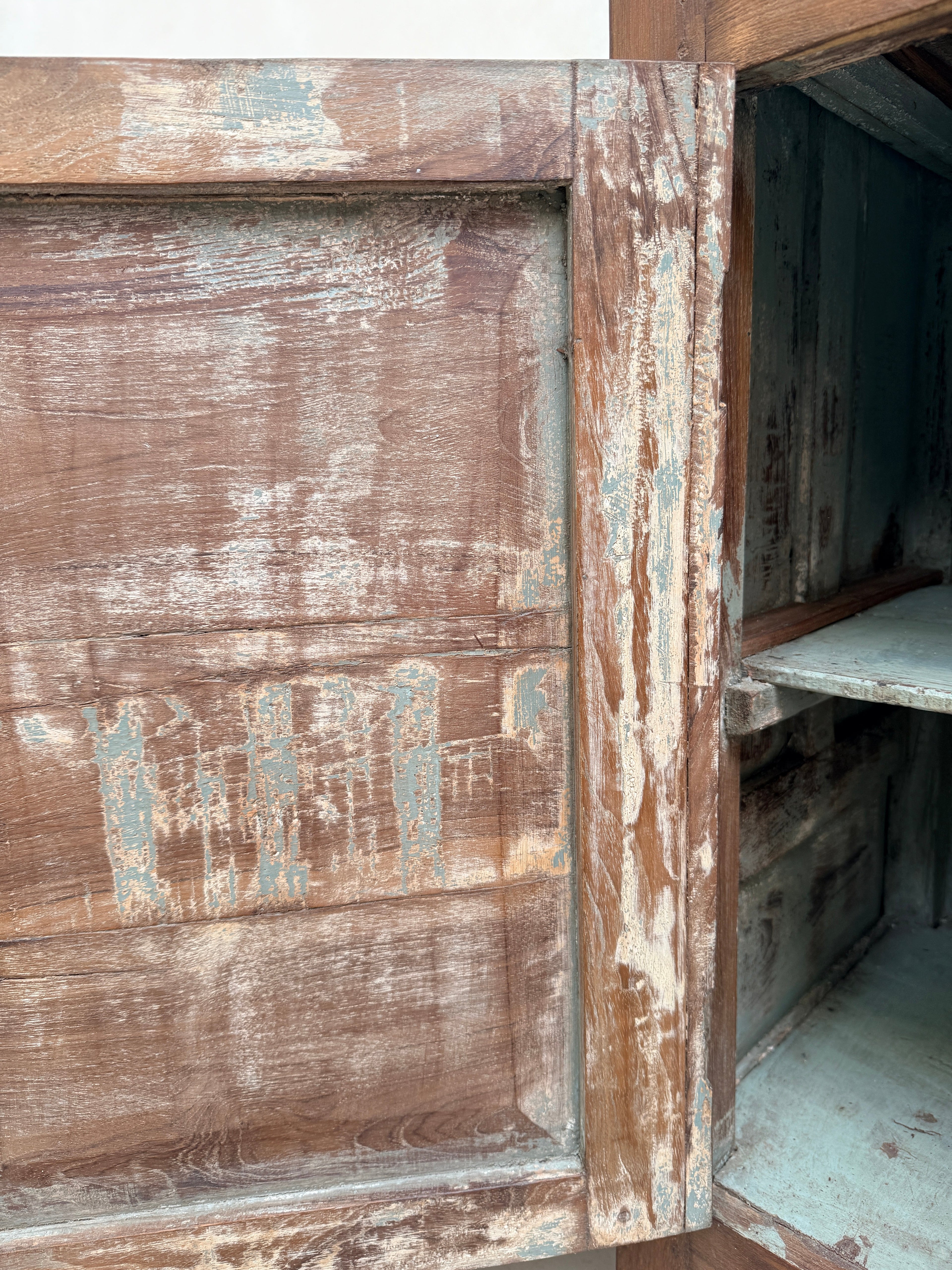 Small Antique Dark Wood Cupboard | Miles